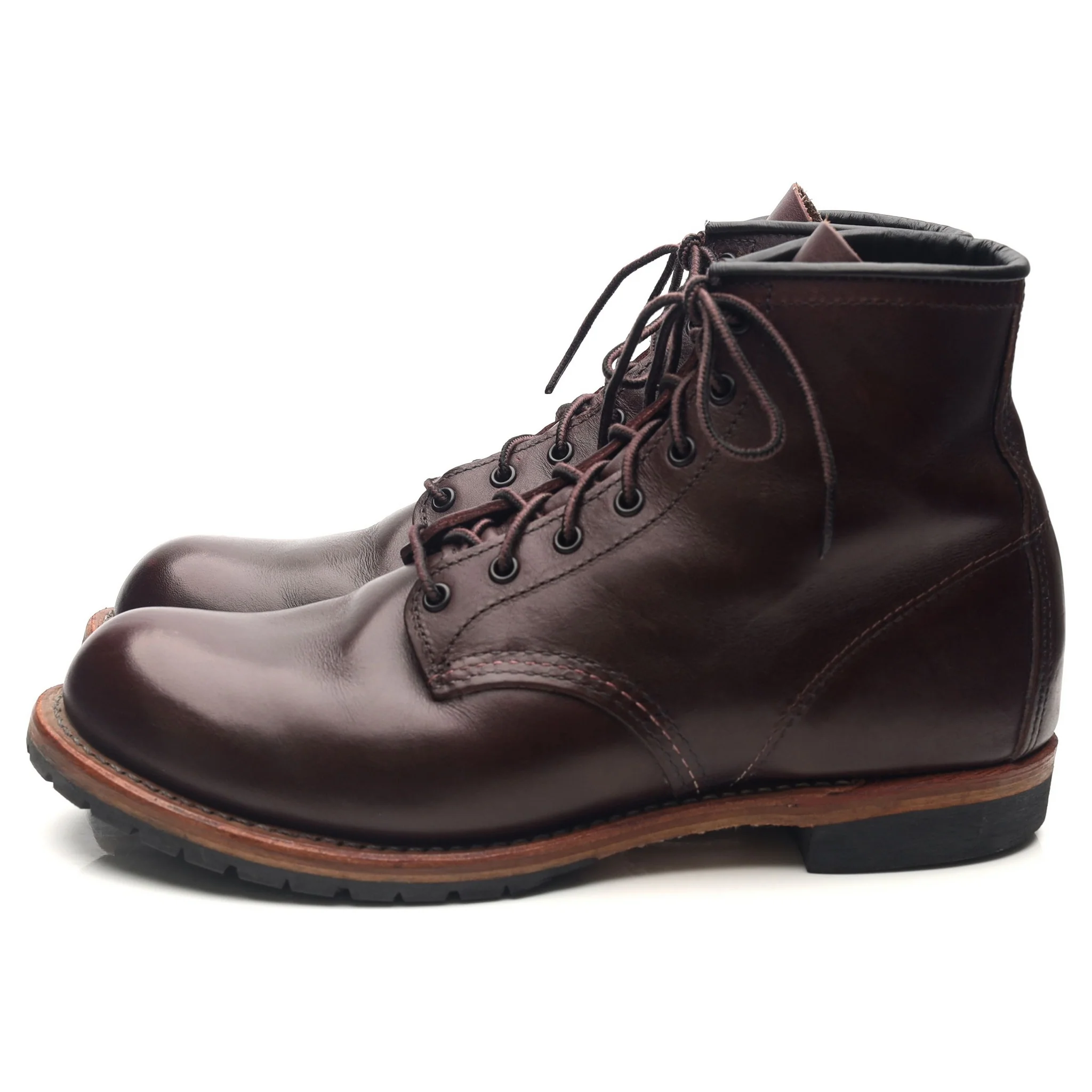 '9011' Burgundy Leather Beckman Boots UK 7.5 US 8.5 - Image 2