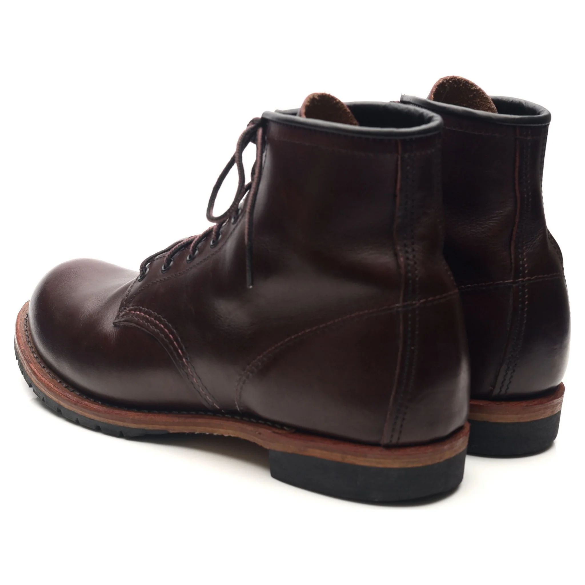 '9011' Burgundy Leather Beckman Boots UK 7.5 US 8.5 - Image 3