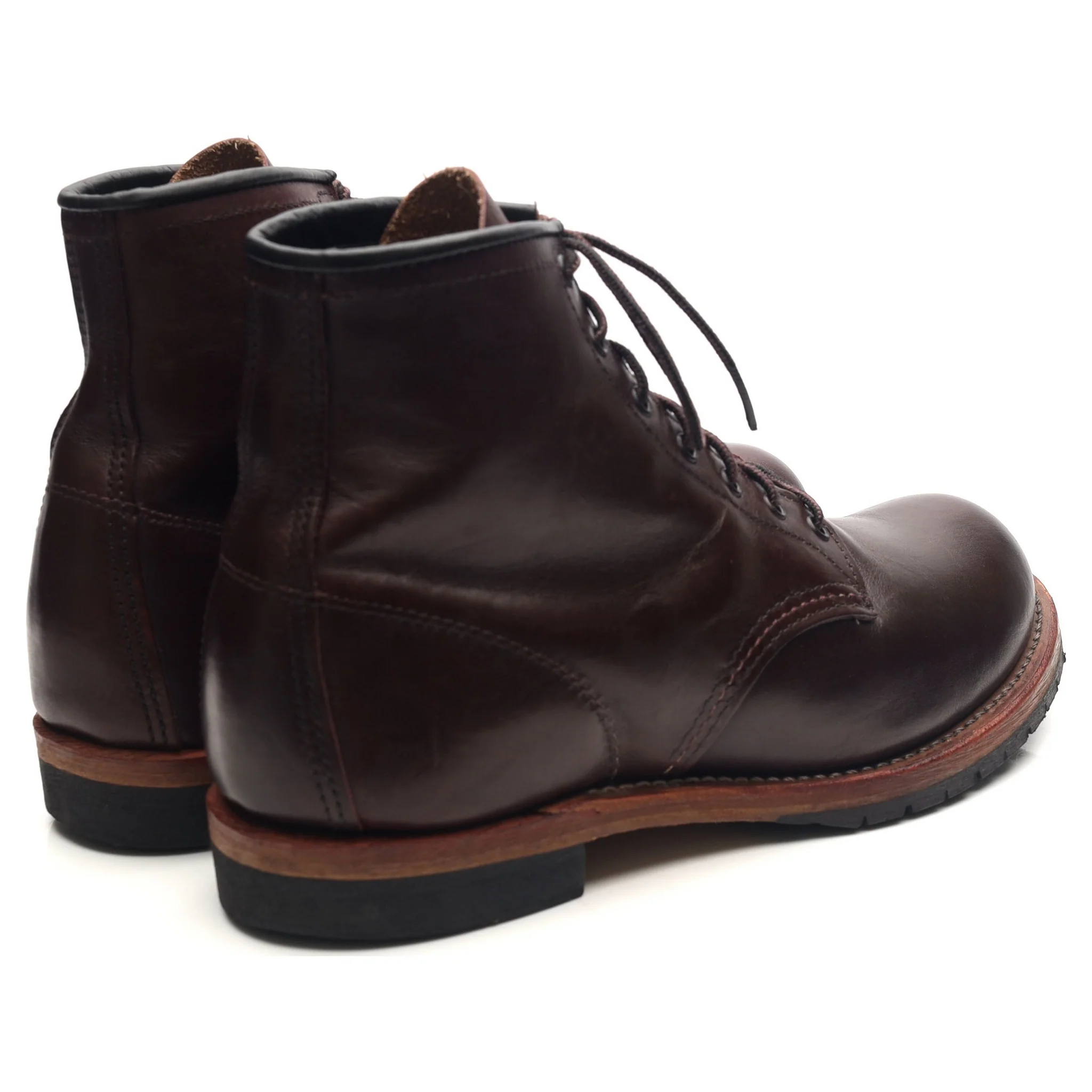 '9011' Burgundy Leather Beckman Boots UK 7.5 US 8.5 - Image 5