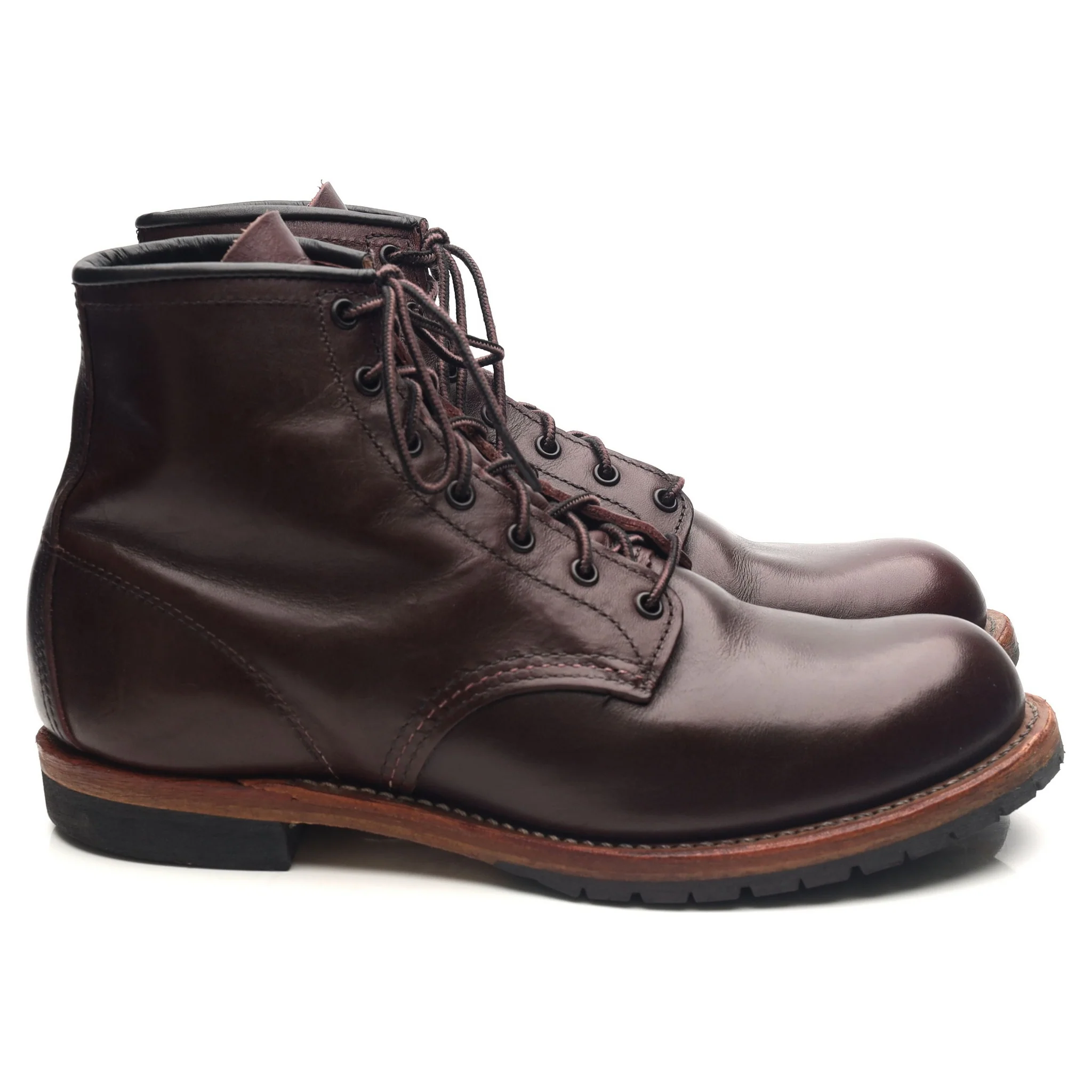 '9011' Burgundy Leather Beckman Boots UK 7.5 US 8.5 - Image 6