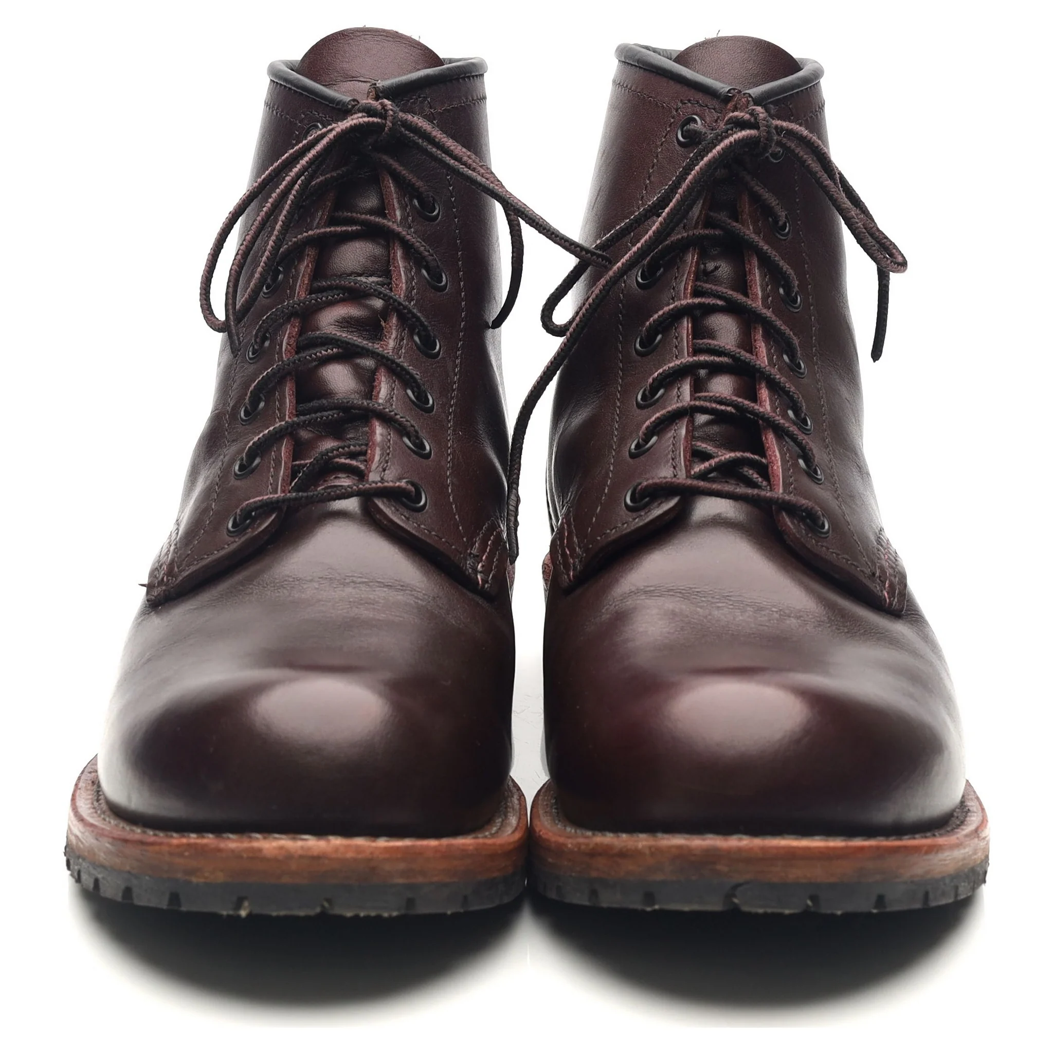 '9011' Burgundy Leather Beckman Boots UK 7.5 US 8.5 - Image 8