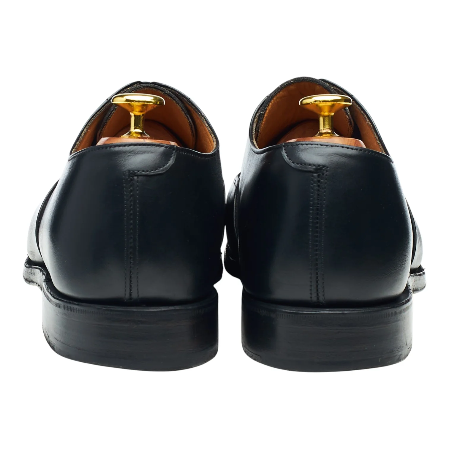 'Regent' Black Leather Oxford UK 8.5 - Image 4