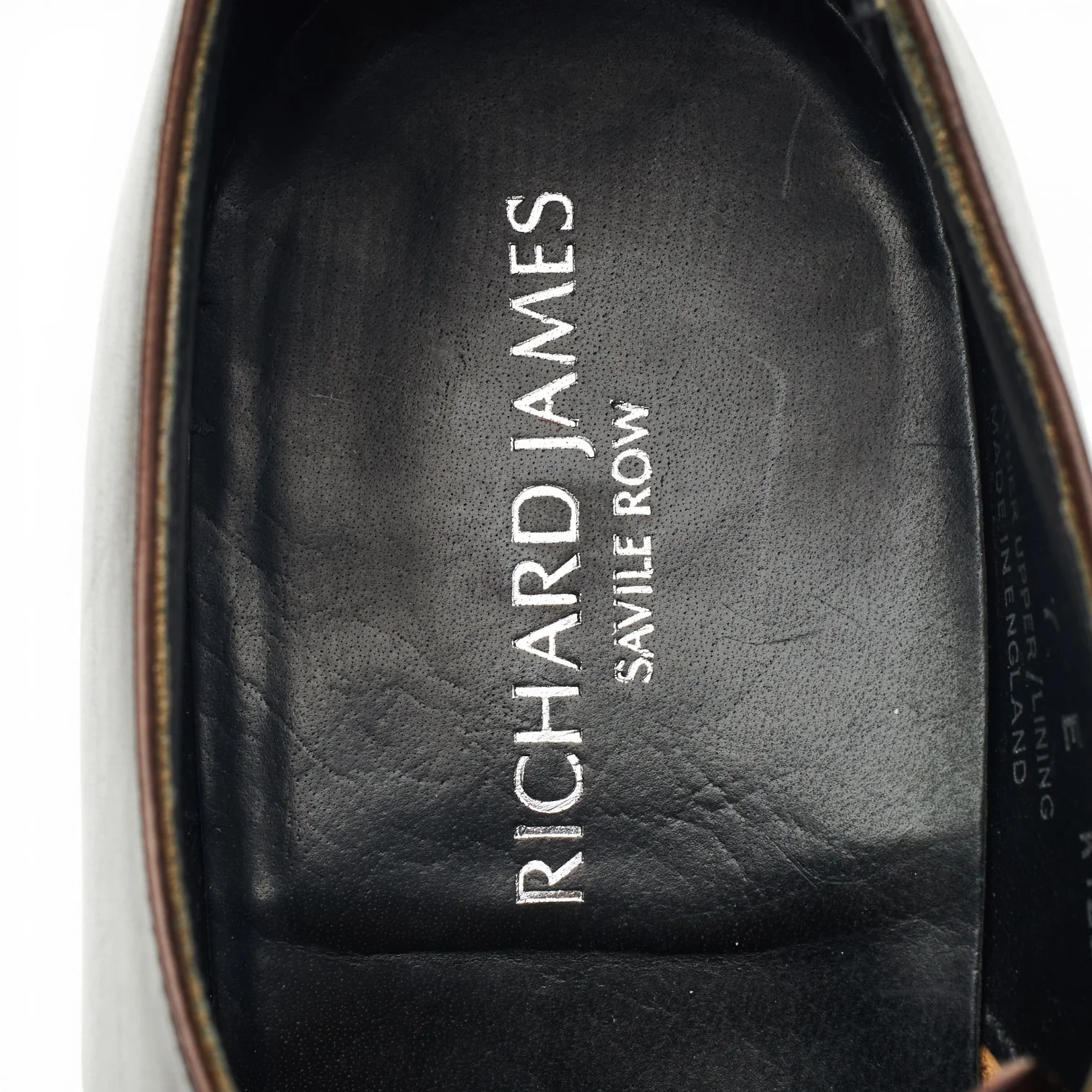 Richard James Dark Brown Leather Derby UK 7 E - Image 6