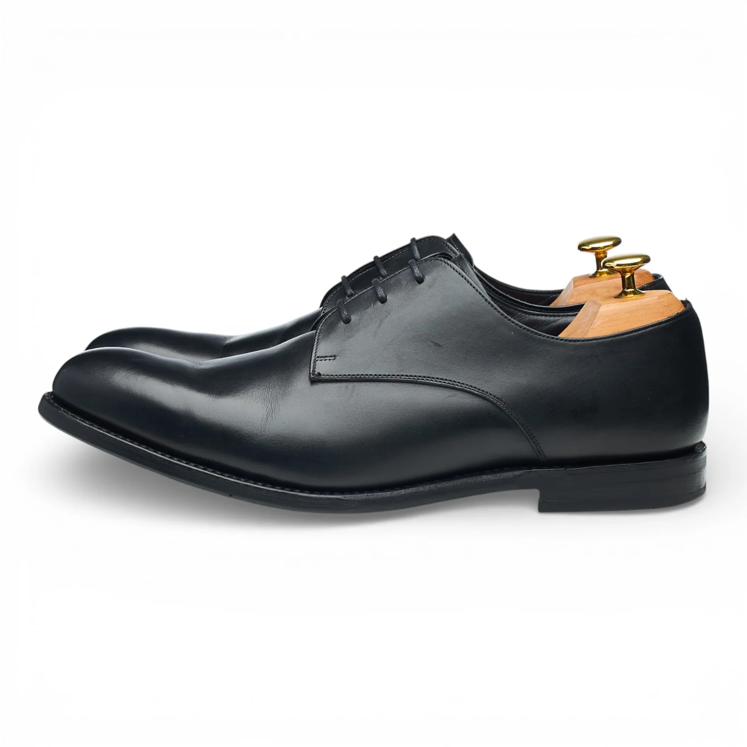 'Riches' Black Leather Derby UK 8.5 G - Image 3