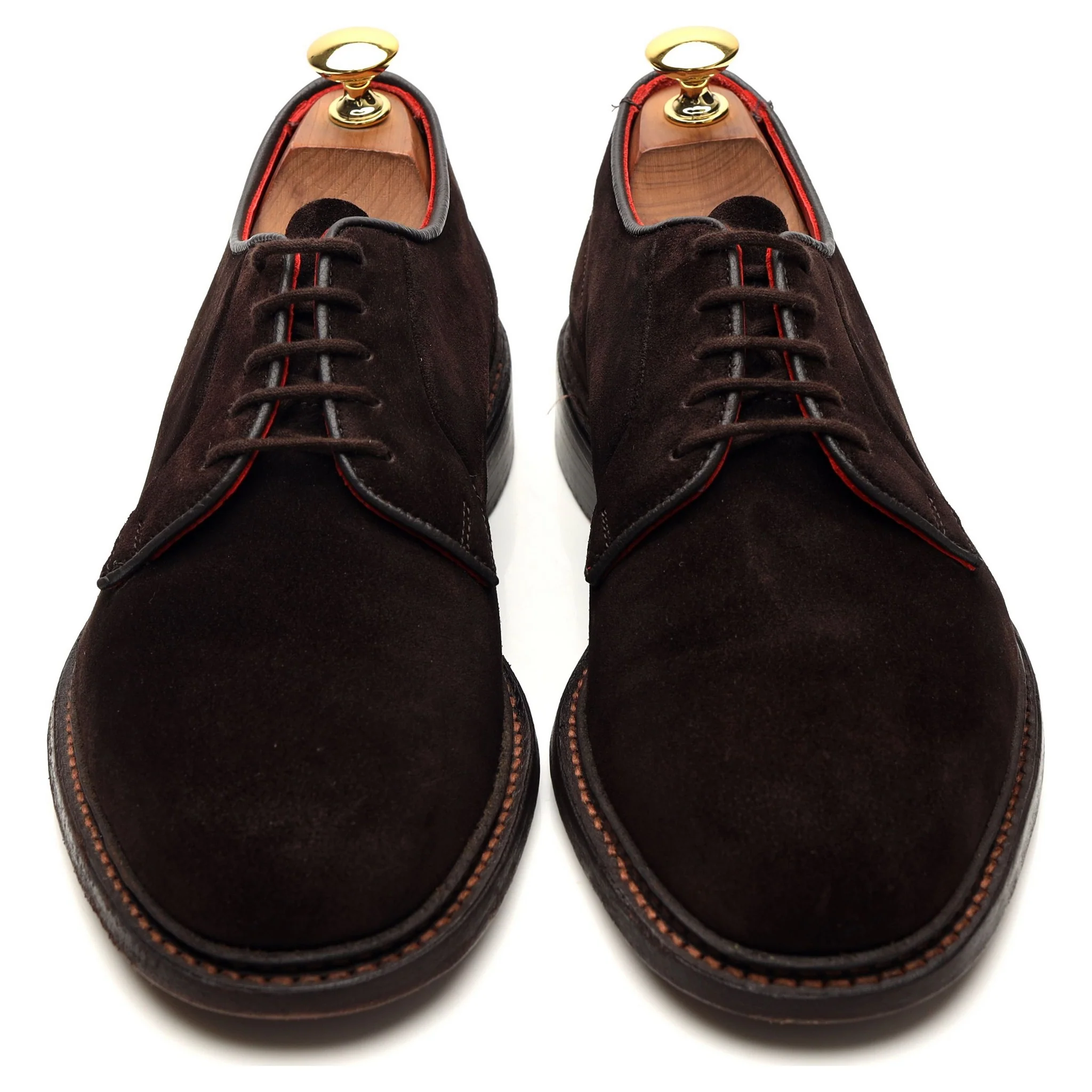 'Robert' Dark Brown Suede Derby UK 6.5 - Image 2