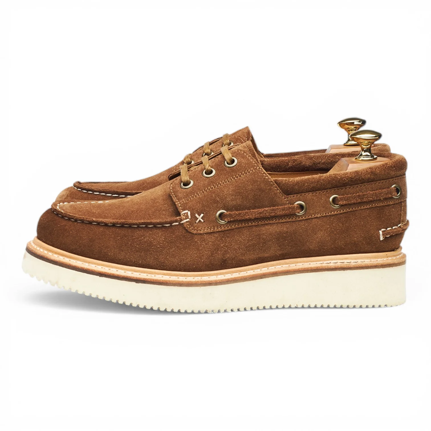 'Rockland' Snuff Brown Suede Boat Shoes UK 7 - Image 3