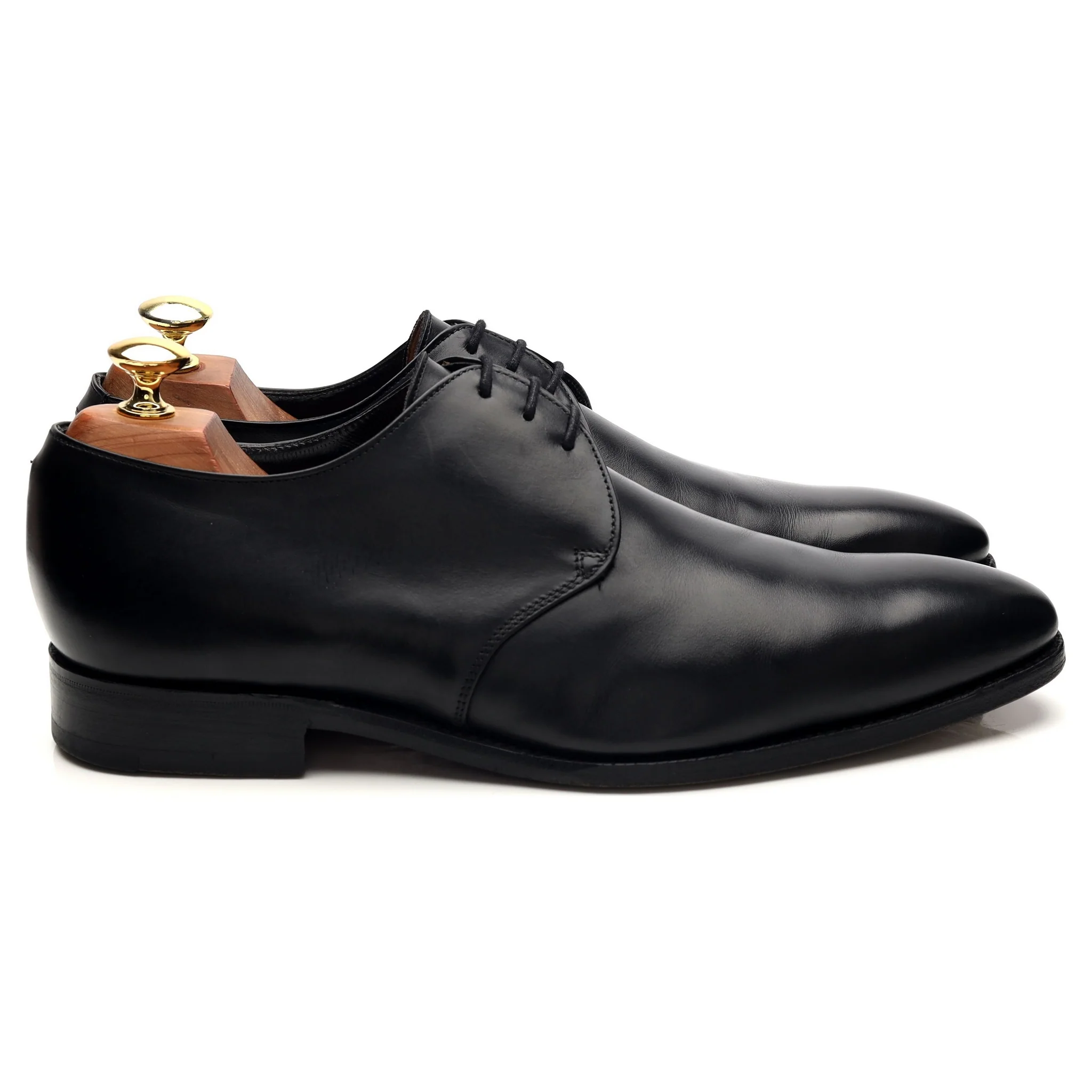 'Romsey' Black Leather Derby UK 8 F