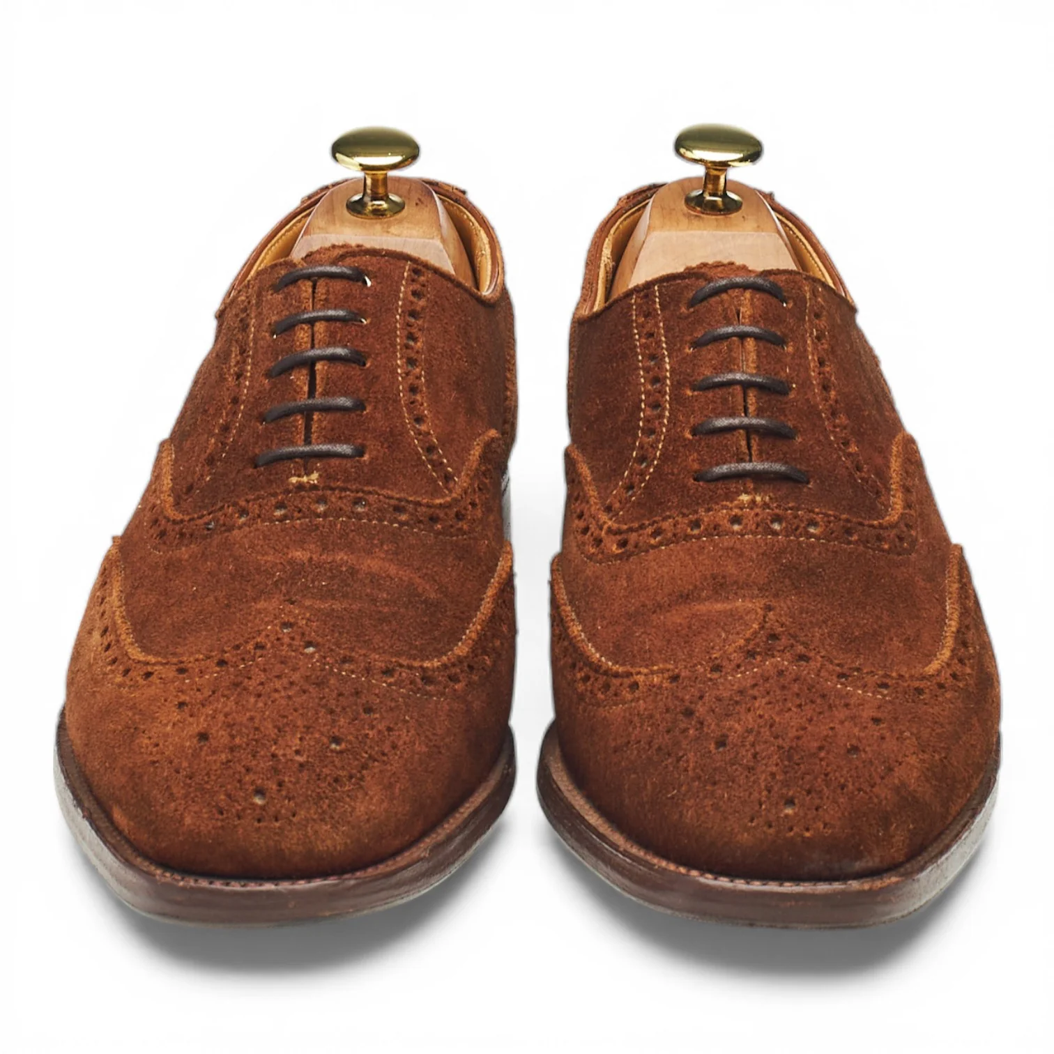 'Roxburgh' Snuff Brown Suede Oxford Brogues UK 8 E - Image 2