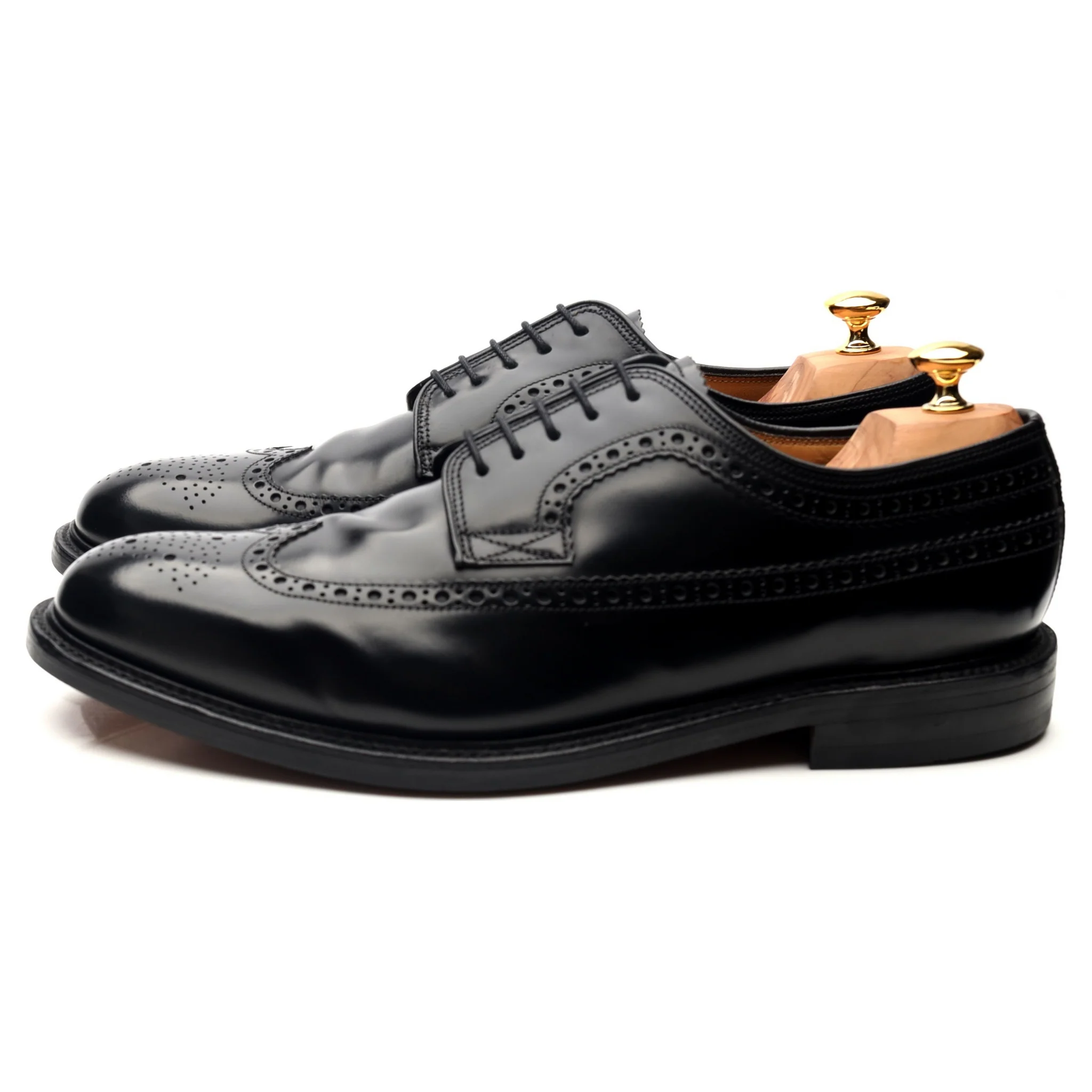 'Royal Brogue' Black Leather Derby UK 12 - Image 2