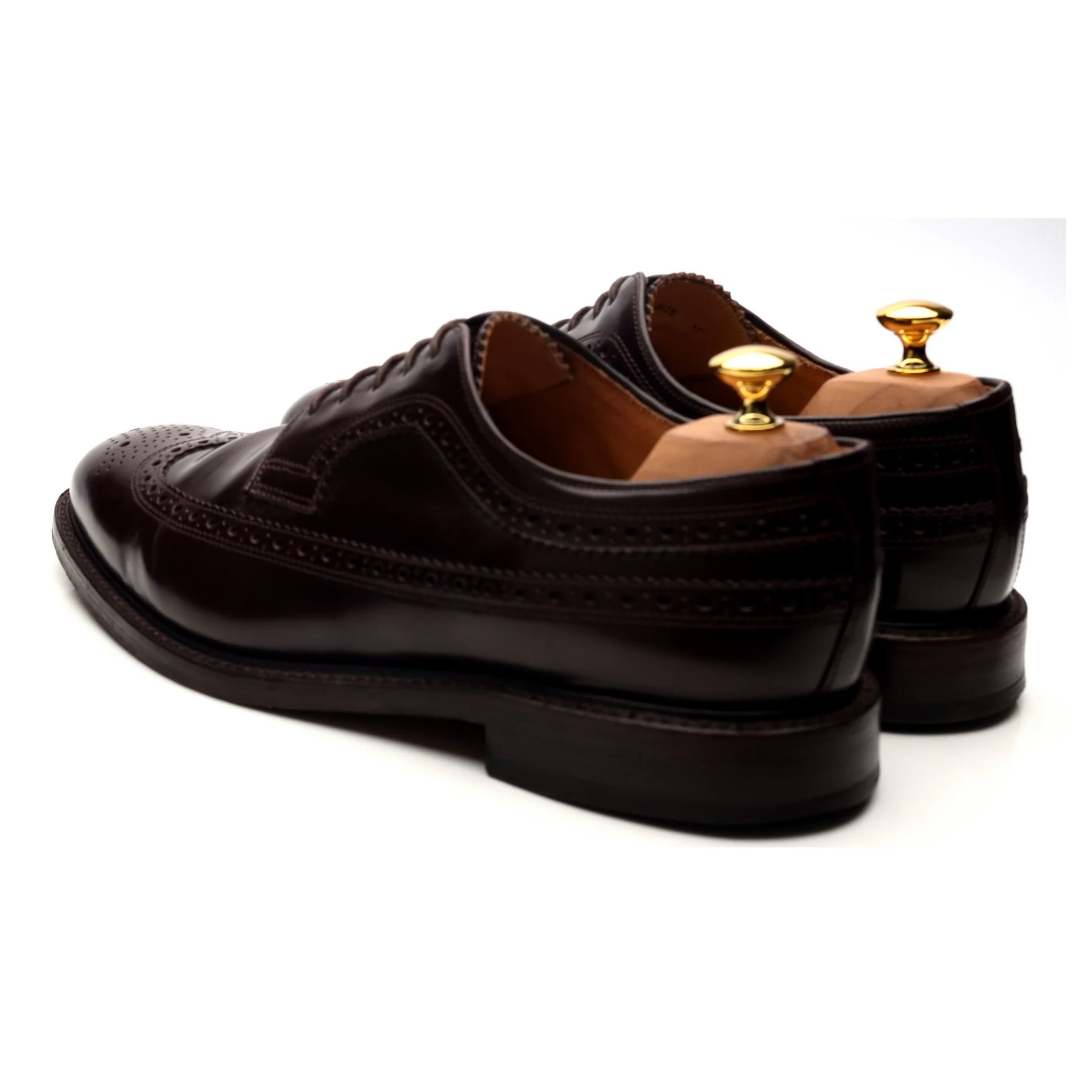 'Royal Brogues' Burgundy Leather Derby Brogues UK 11 - Image 3