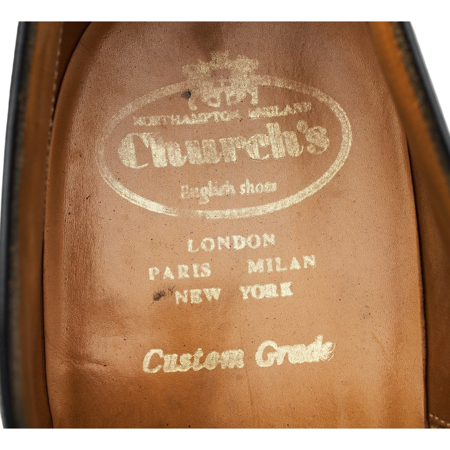 Royal Collection 'Henry' Black Leather Oxford UK 10.5 F - Image 6