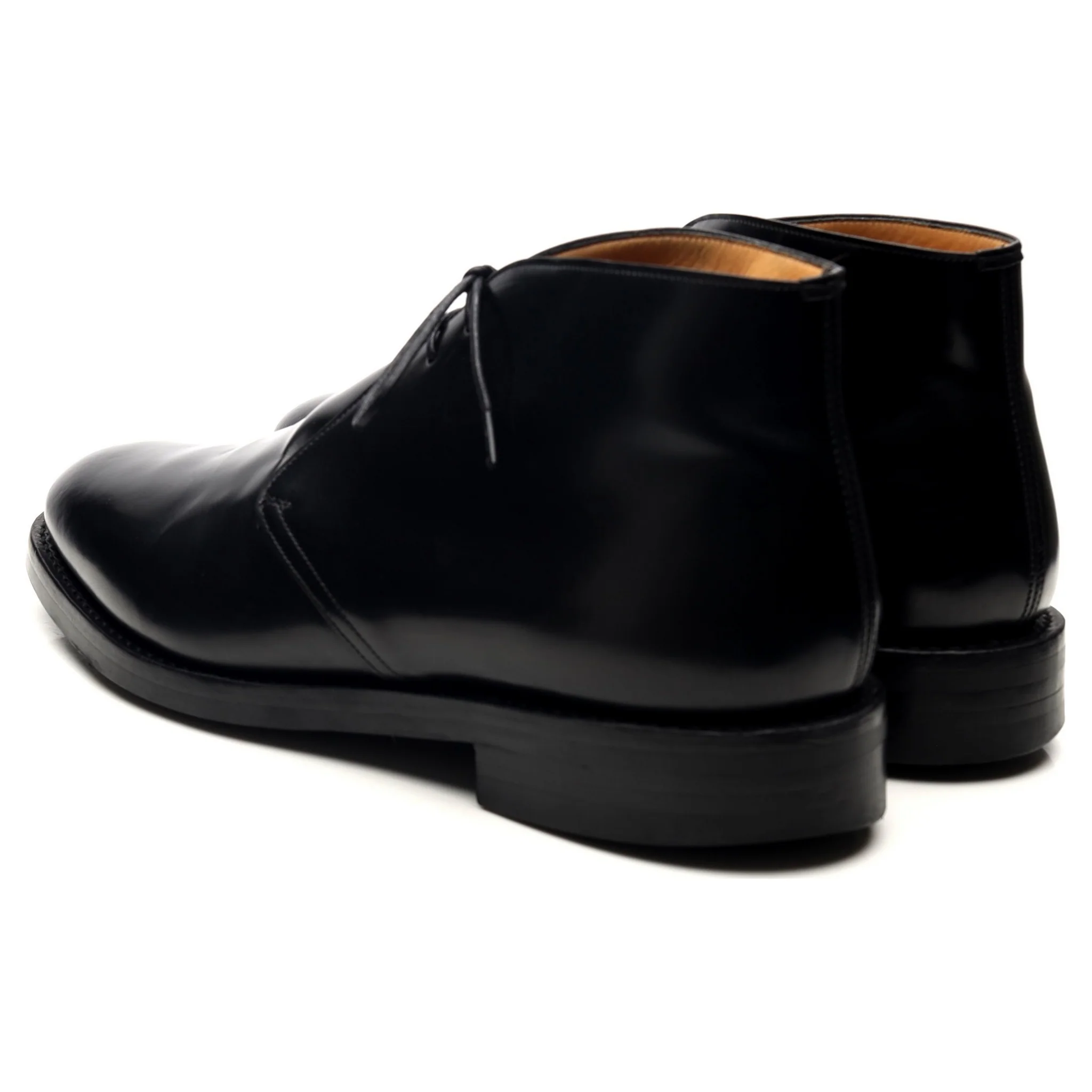 'Ryder 3' Black Leather Chukka Boots UK 9 G - Image 3