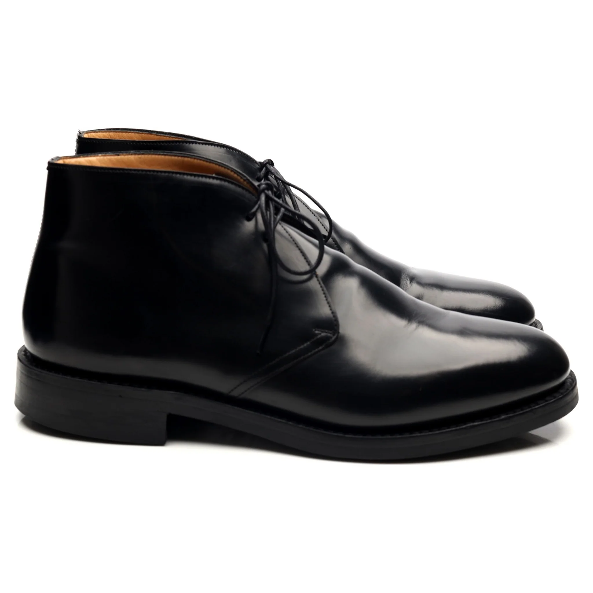 'Ryder 3' Black Leather Chukka Boots UK 9 G - Image 6