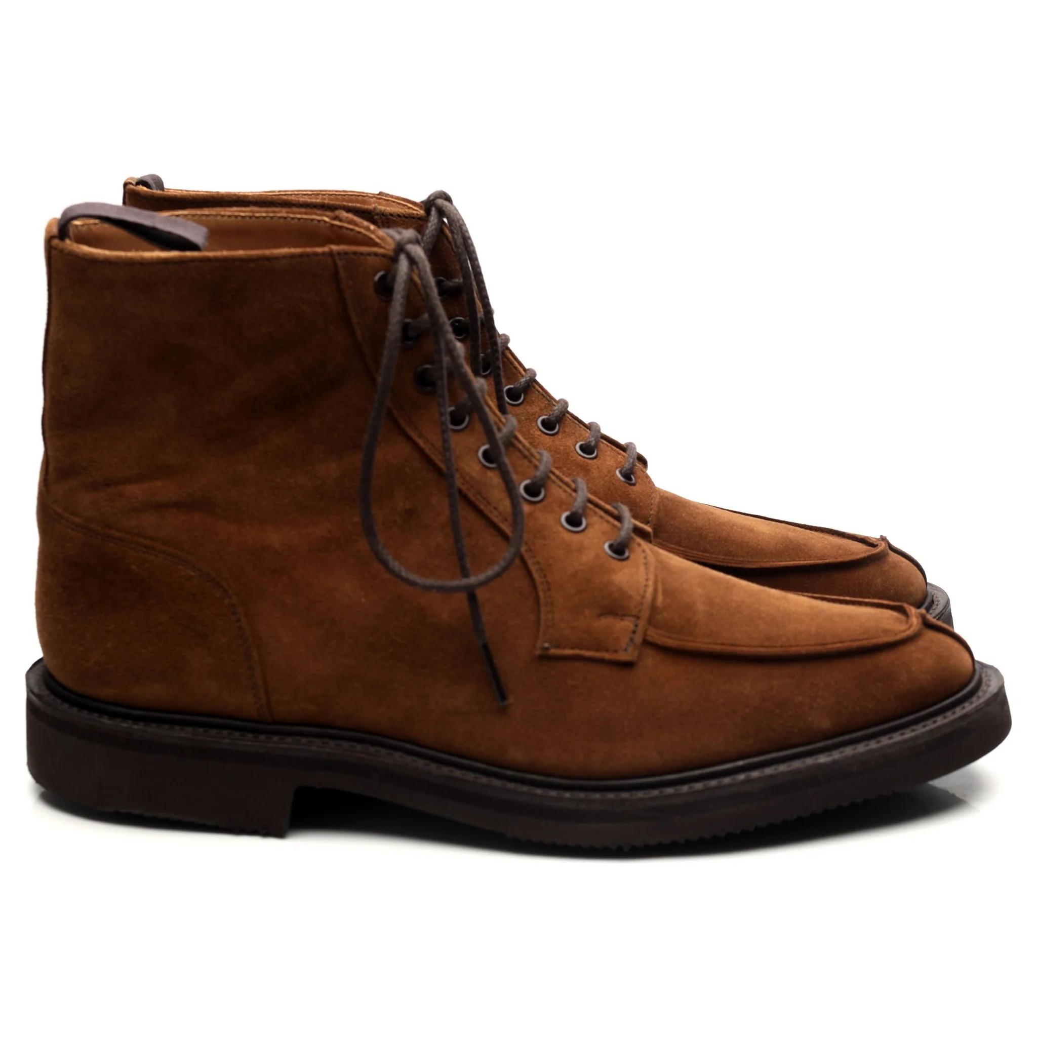 'Lawrence' Brown Suede Split Toe Boots UK 9 - Image 6