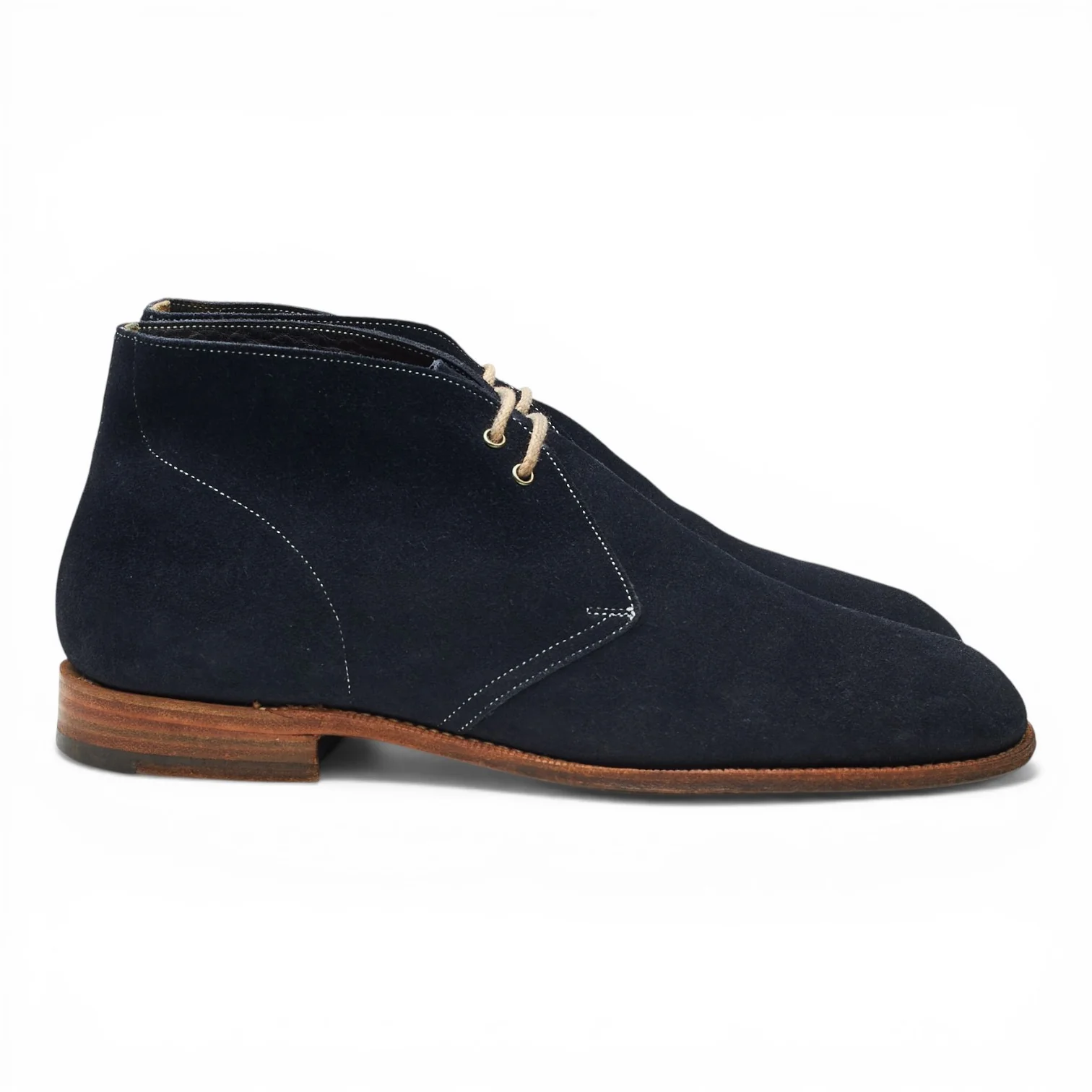 'Sahara' Navy Blue Suede Chukka Boots UK 9 F