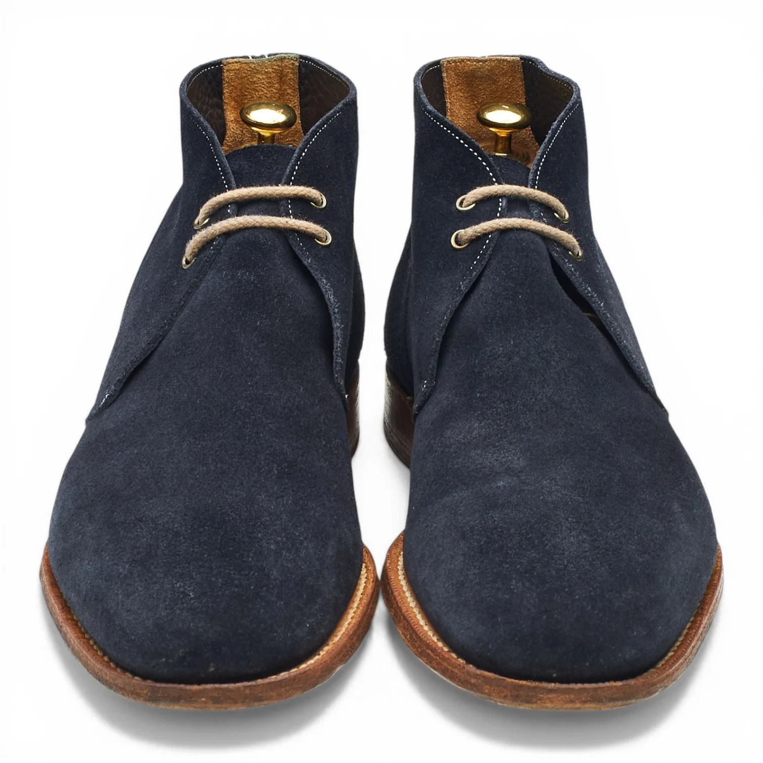 'Sahara' Navy Blue Suede Chukka Boots UK 9 F - Image 2