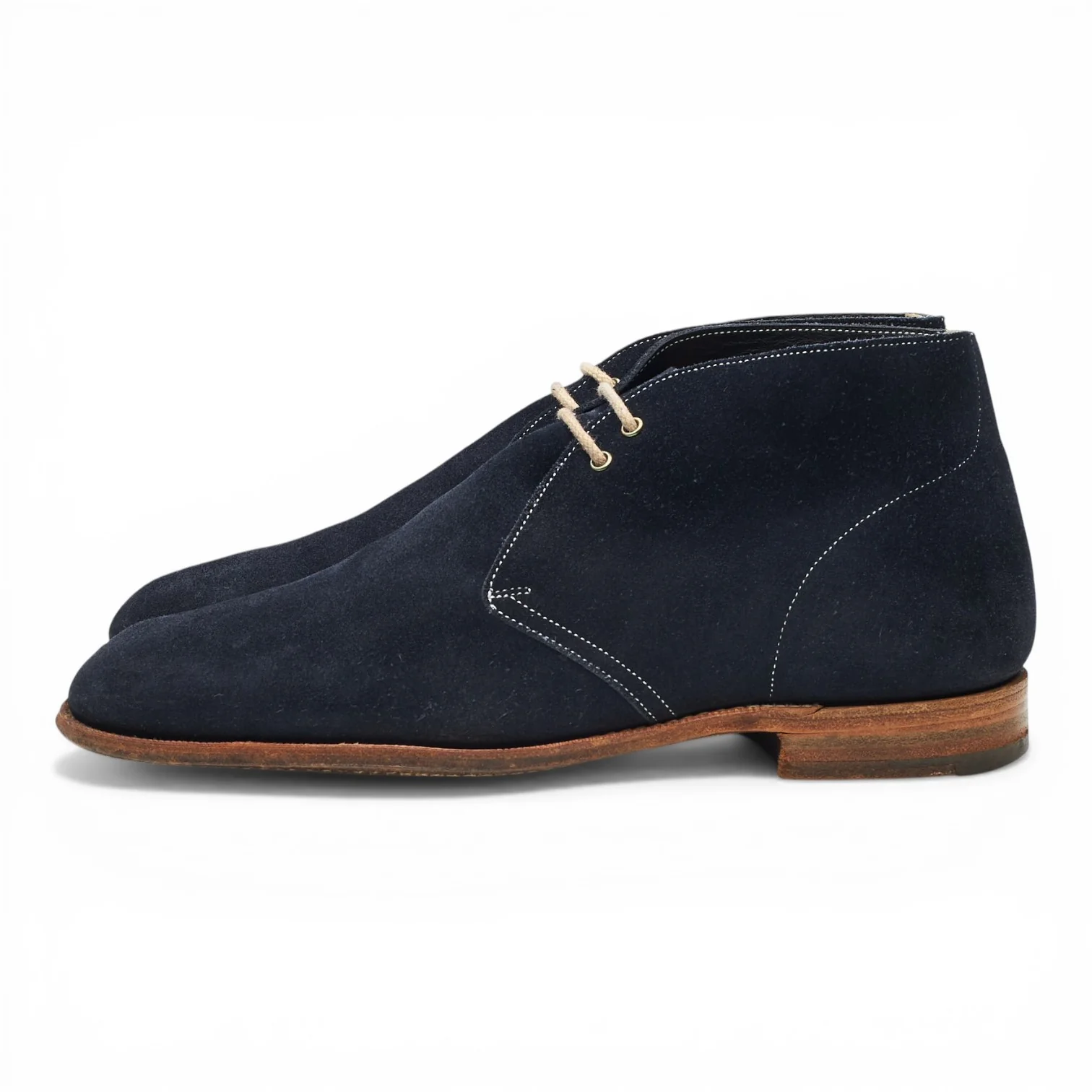 'Sahara' Navy Blue Suede Chukka Boots UK 9 F - Image 3
