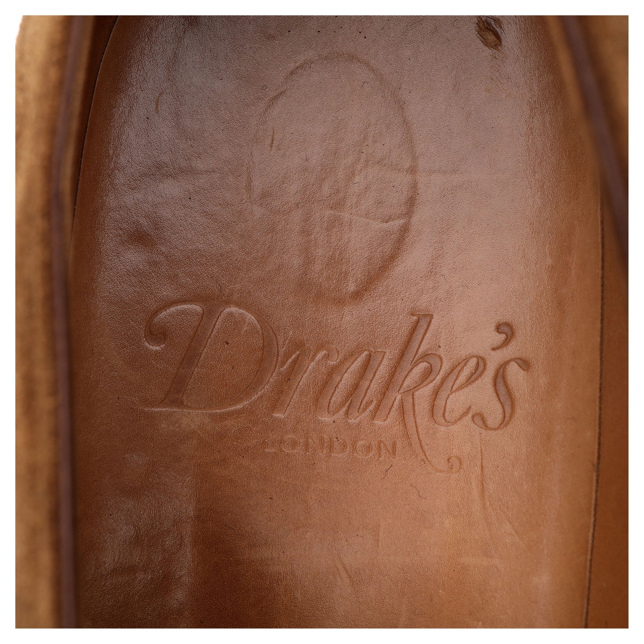Drake's Tan Brown Suede Oxford Semi Brogues UK 10 F - Image 13