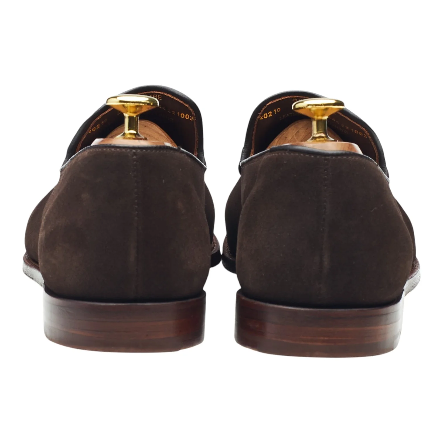 'Salcombe' Dark Brown Suede Loafers UK 8.5 E - Image 4