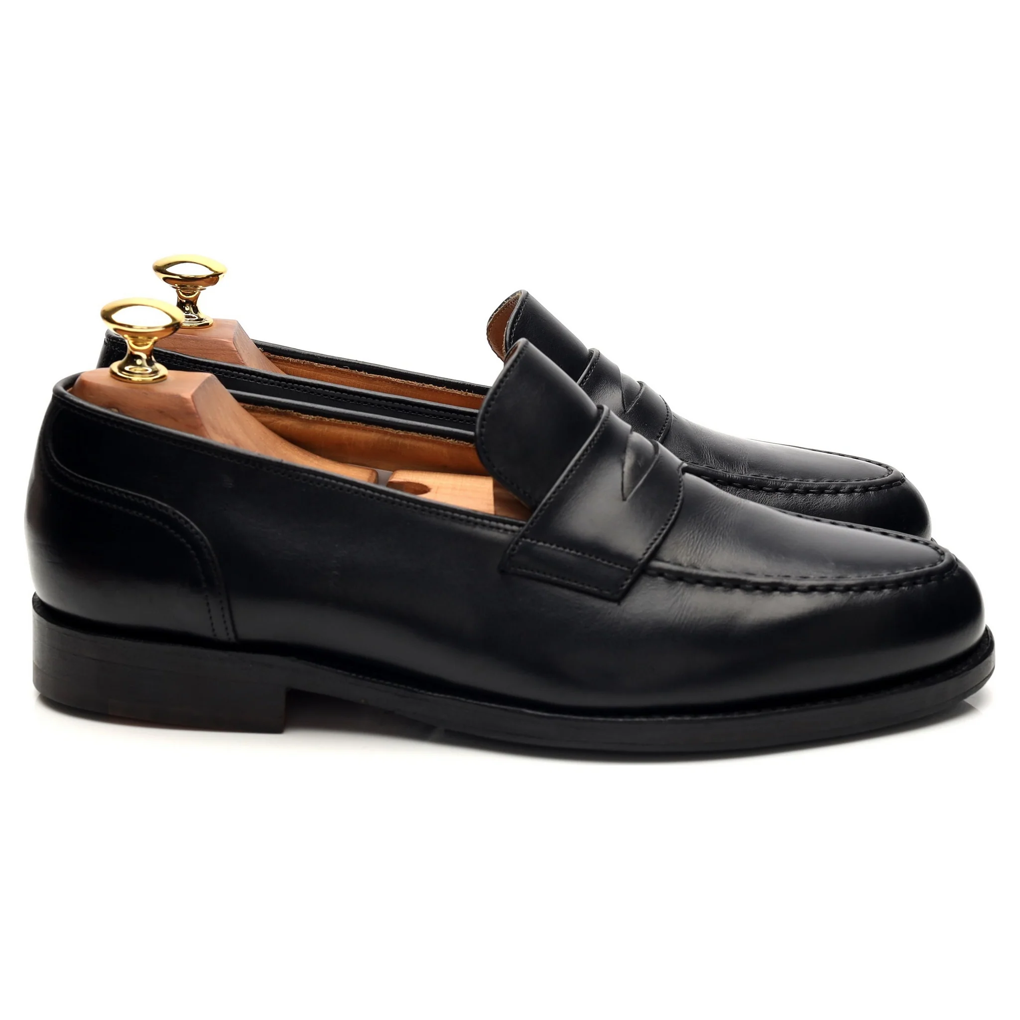 'Salisbury' Black Leather Loafers UK 6.5 G