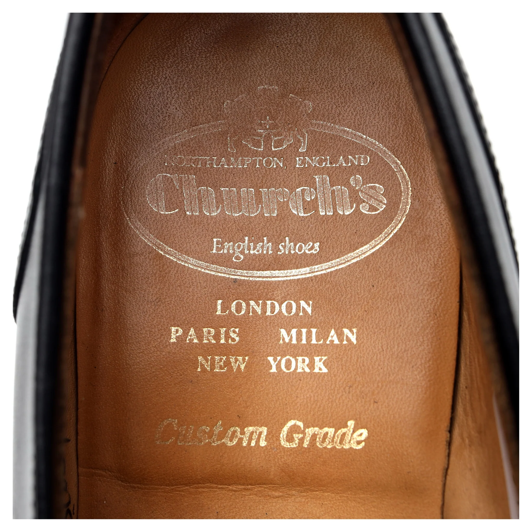 'Salisbury' Black Leather Loafers UK 6.5 G - Image 6