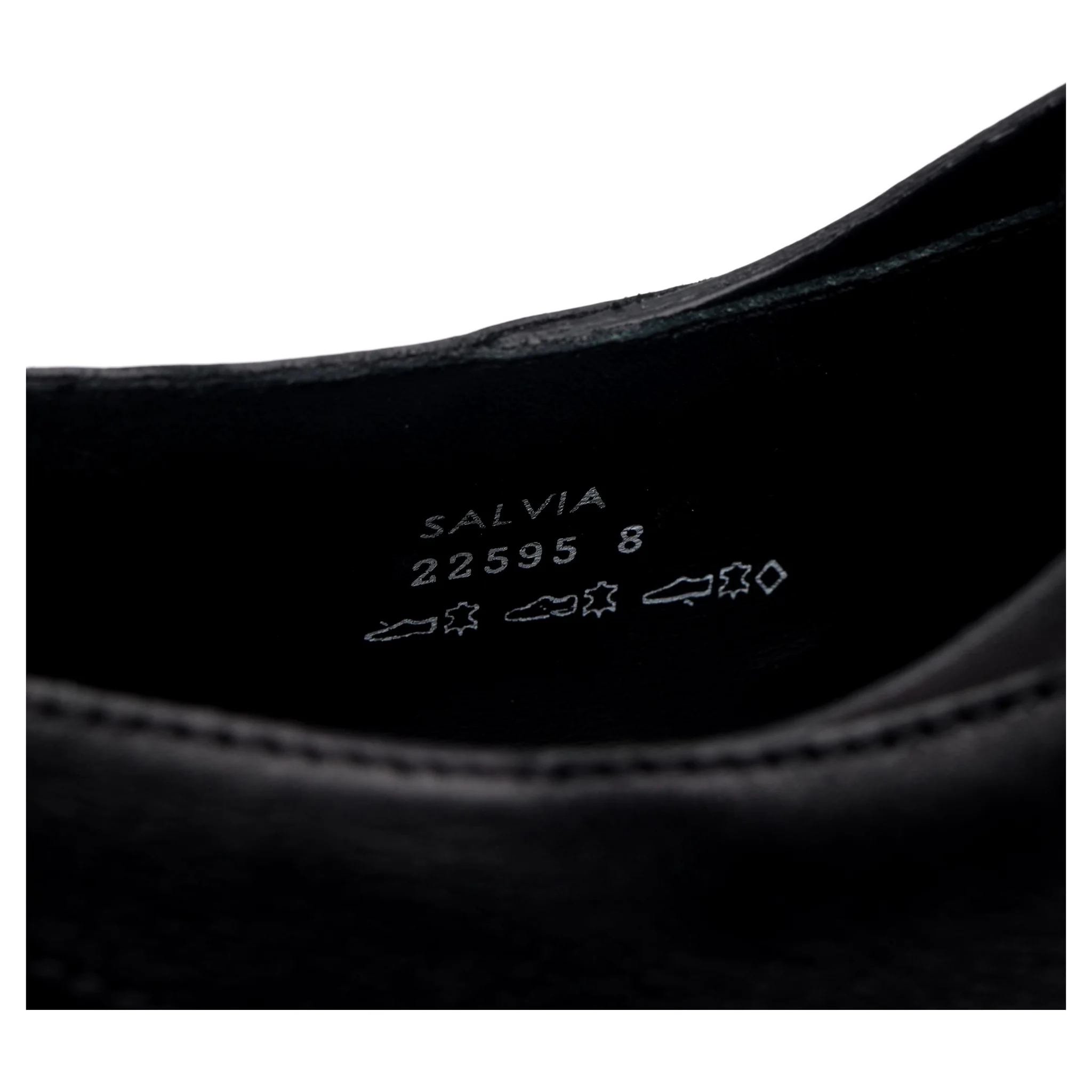 Women's 'Salvia' Black Leather Split Toe Derby UK 8 - Image 8