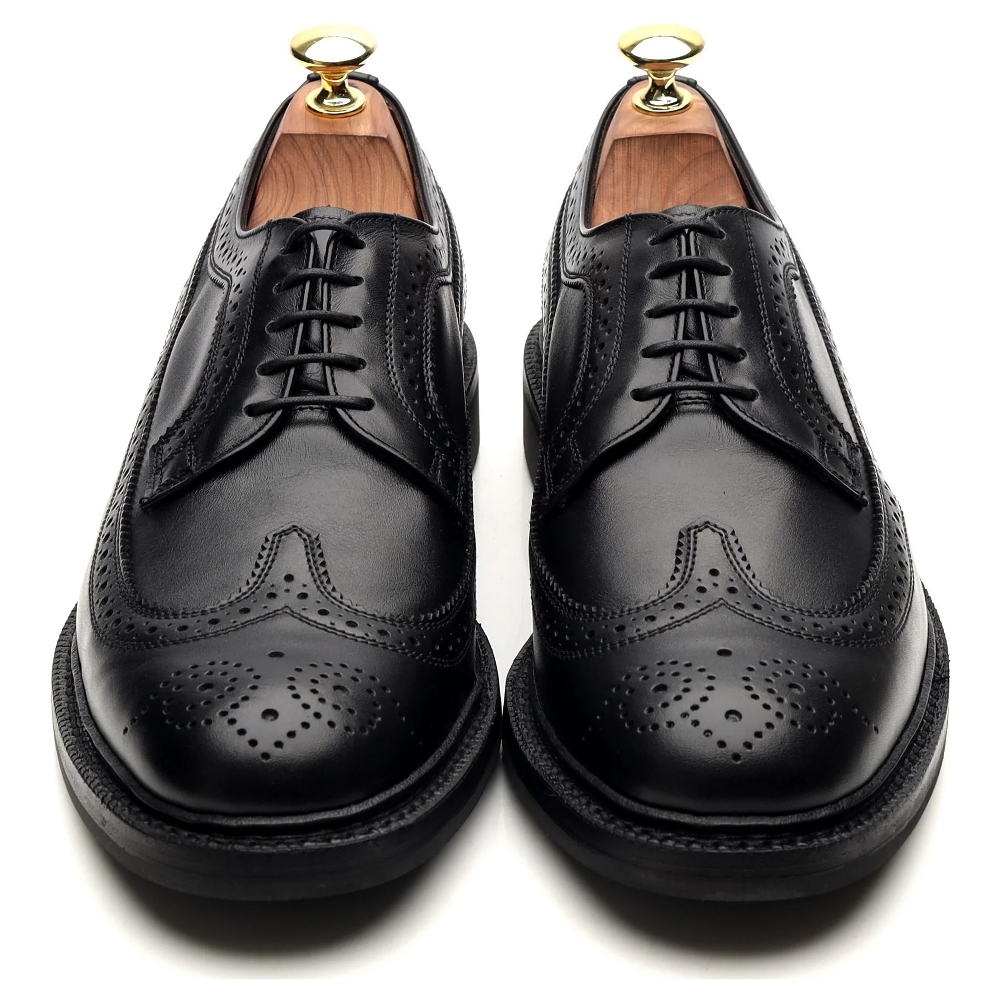 'Kingston' Black Leather Derby Brogues UK 7.5 F - Image 9