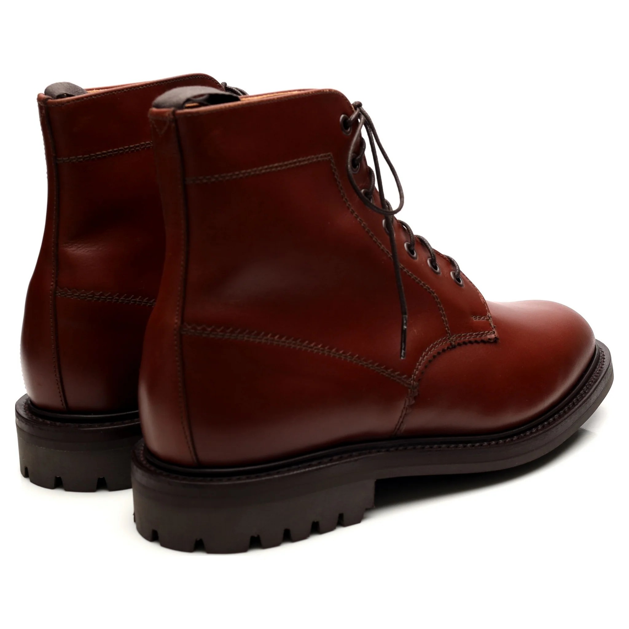 'Kelso' Brown Leather Boots UK 9 F - Image 5