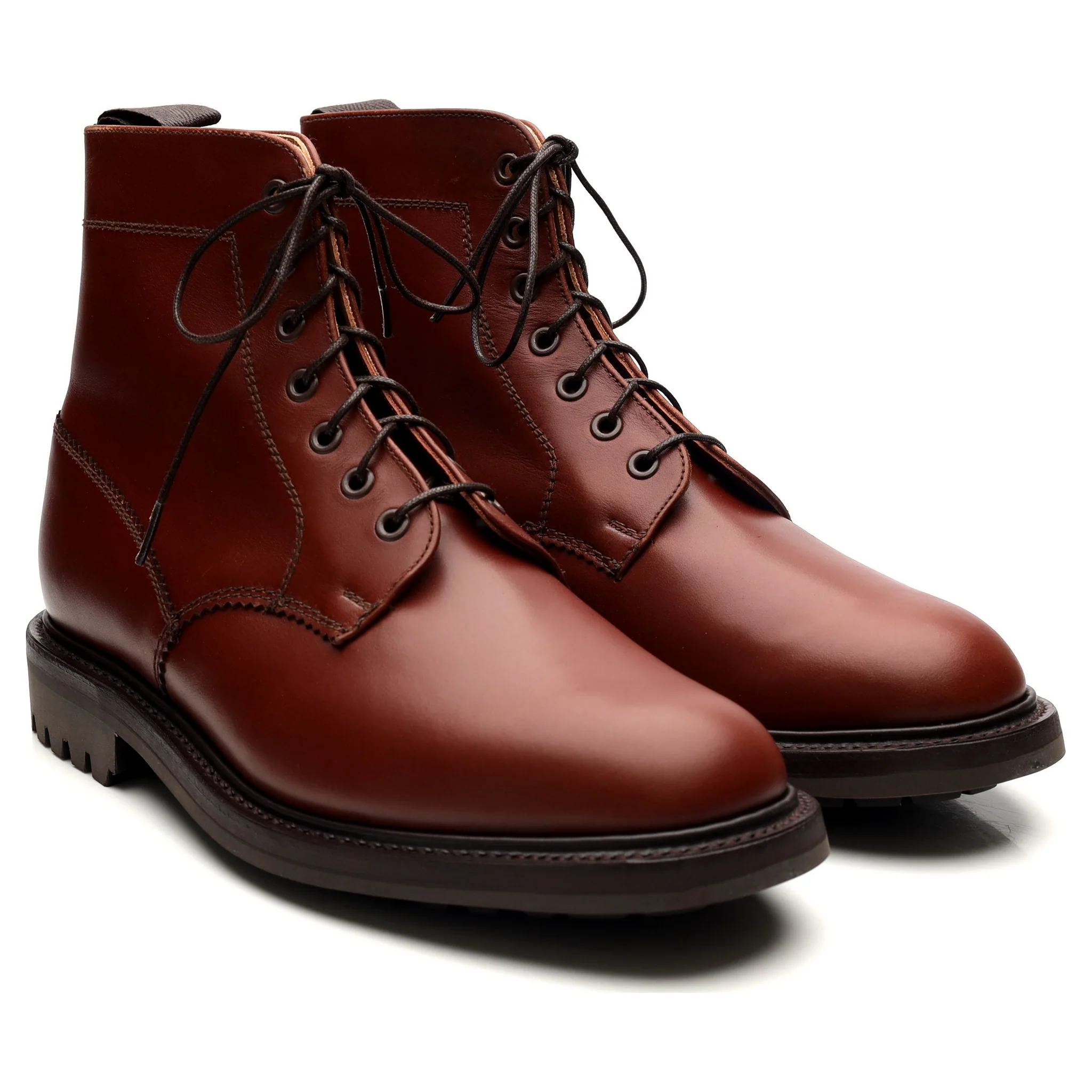 'Kelso' Brown Leather Boots UK 9 F - Image 7