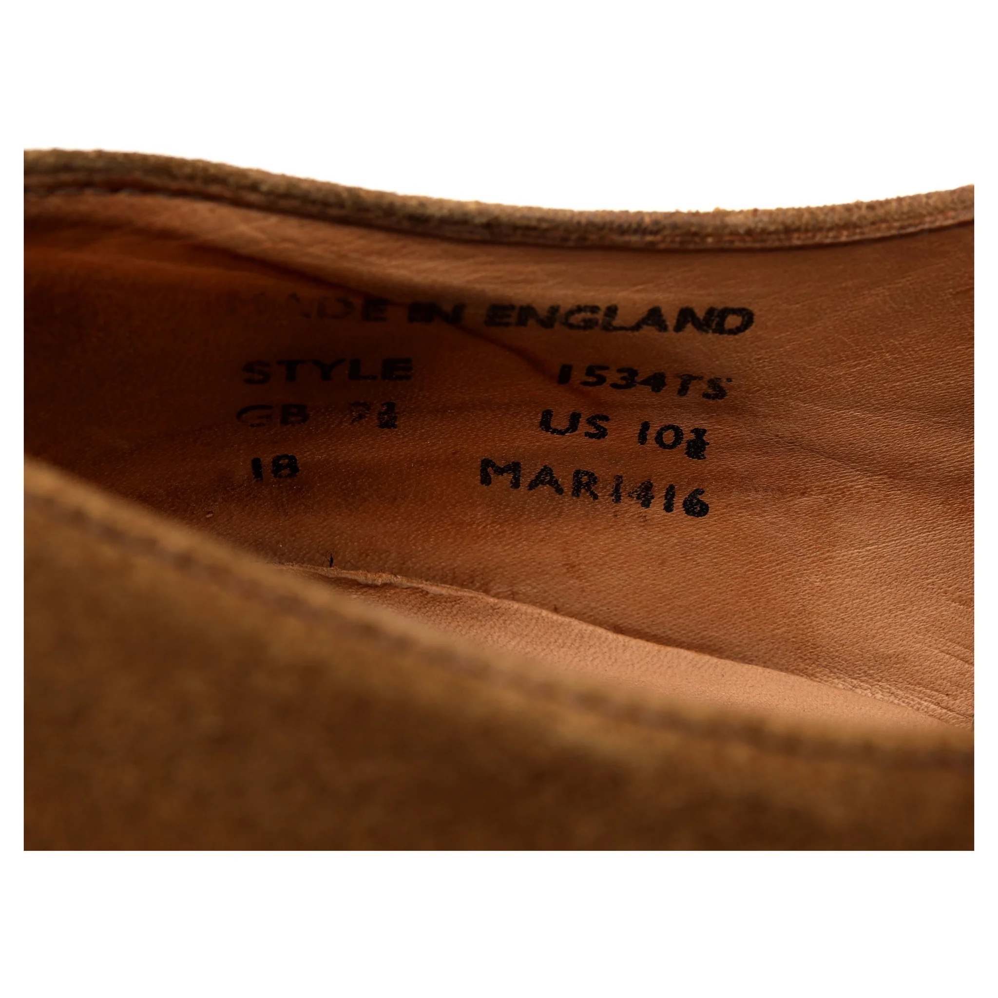 'Archie' Tan Brown Suede Derby UK 9.5 - Image 13