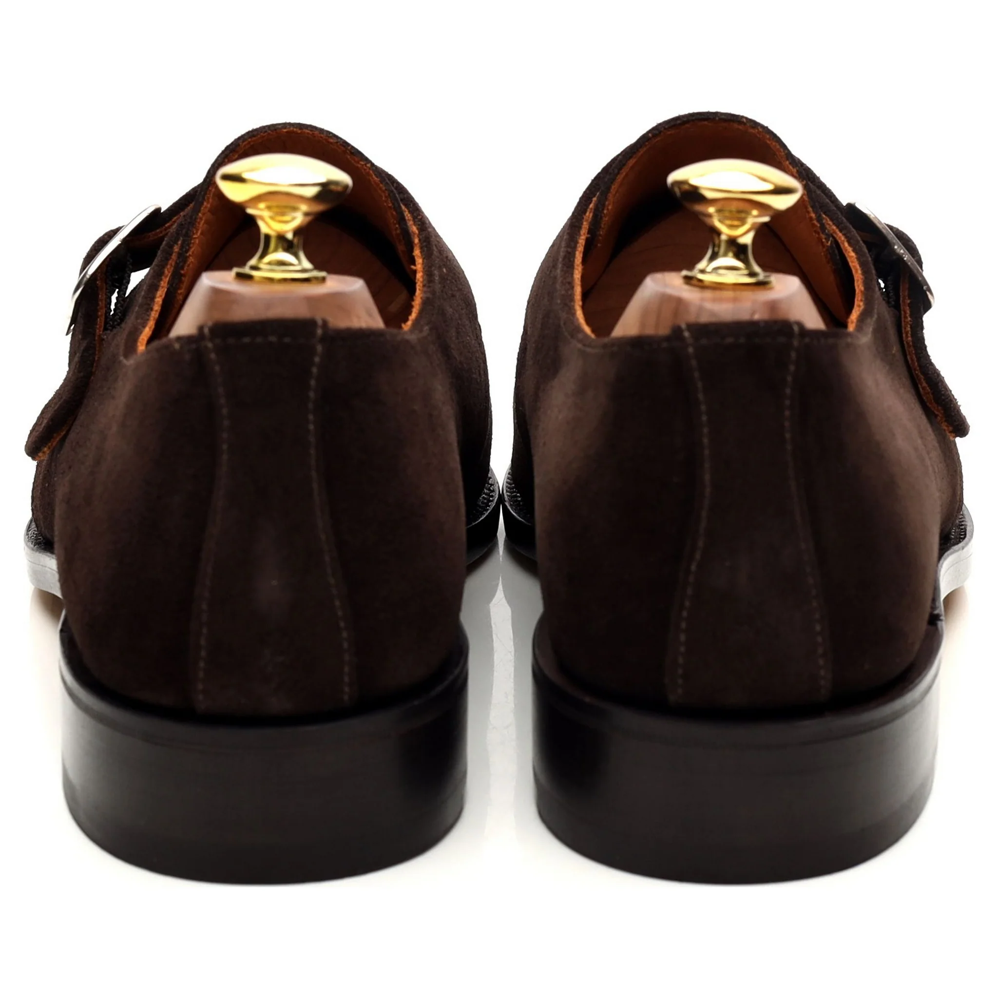 'Rome' Dark Brown Suede Monk Strap UK 8 F - Image 4