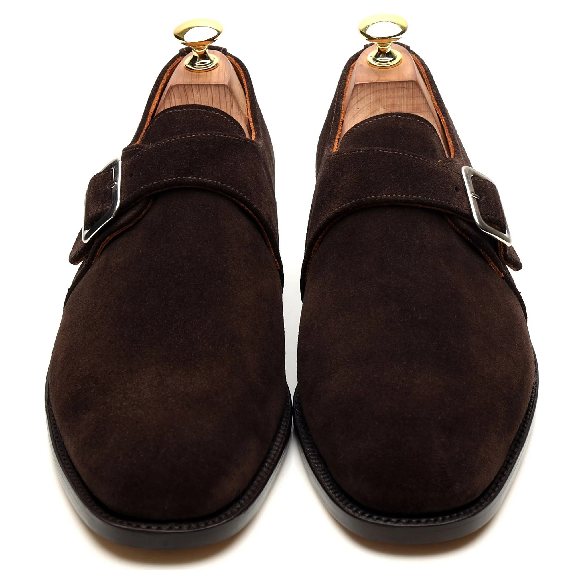 'Rome' Dark Brown Suede Monk Strap UK 8 F - Image 9
