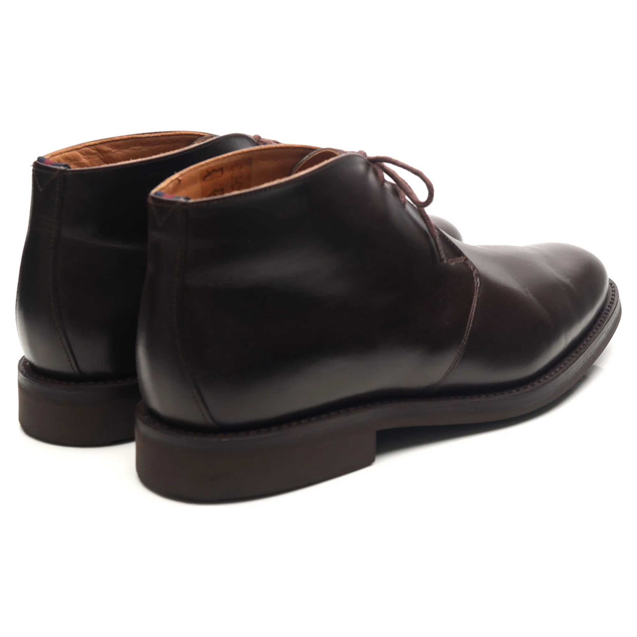 'Dublin' Dark Brown Leather Chukka Boots UK 9.5 F - Image 5