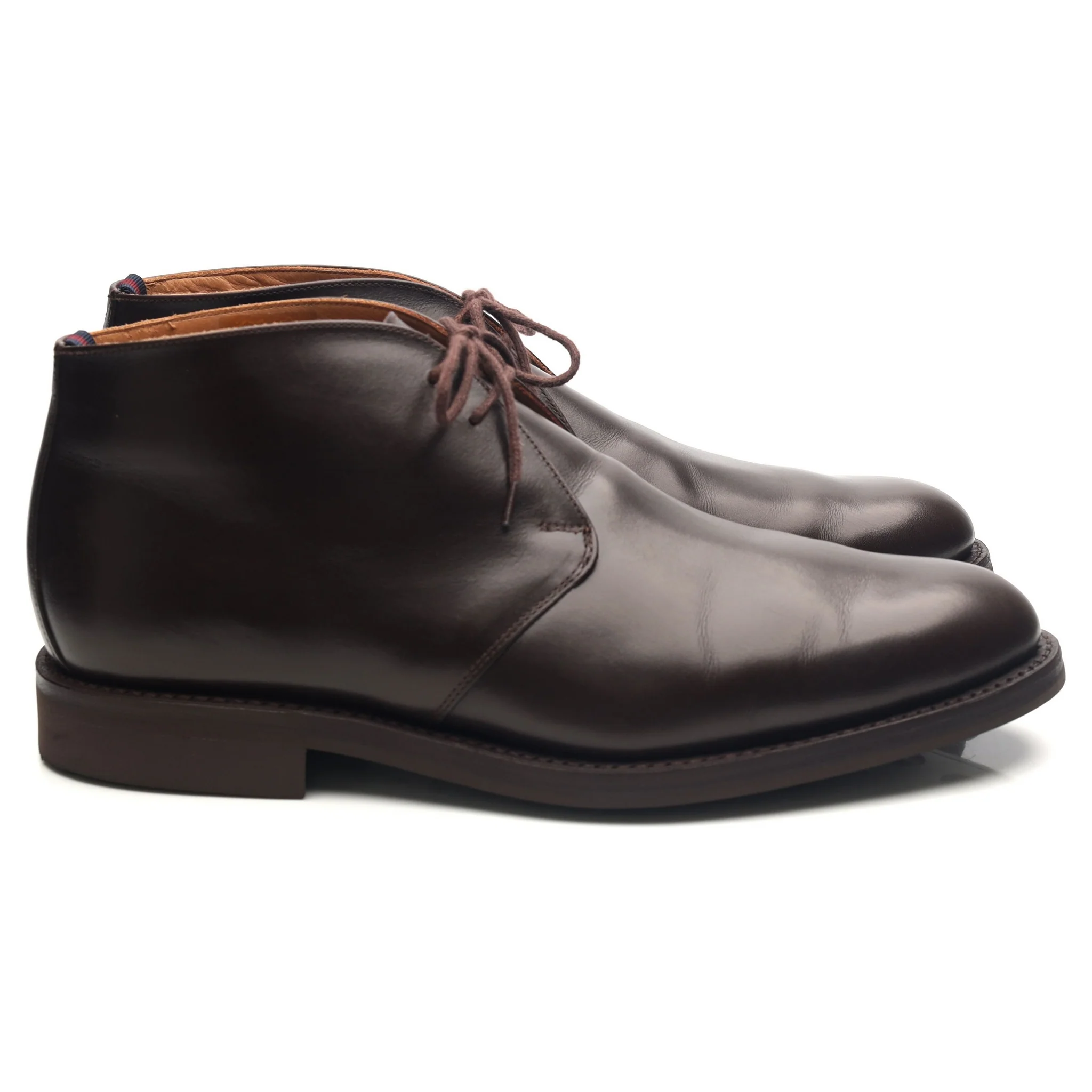'Dublin' Dark Brown Leather Chukka Boots UK 9.5 F - Image 6