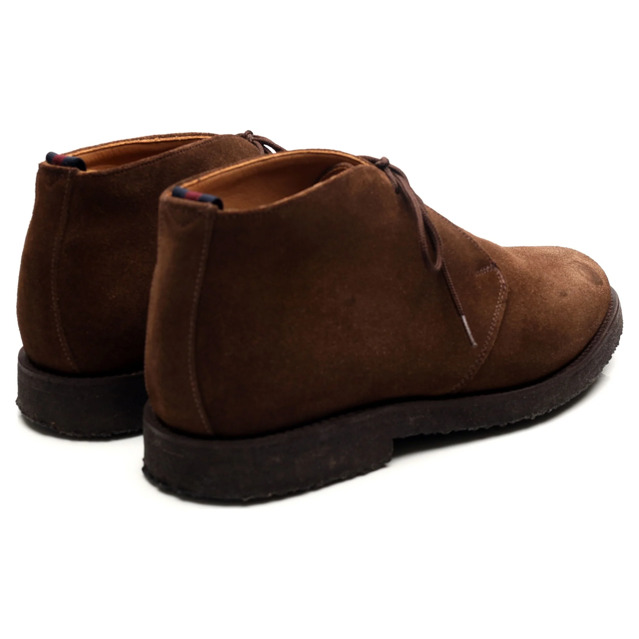 'Finley' Brown Suede Chukka Boots UK 8 F - Image 5