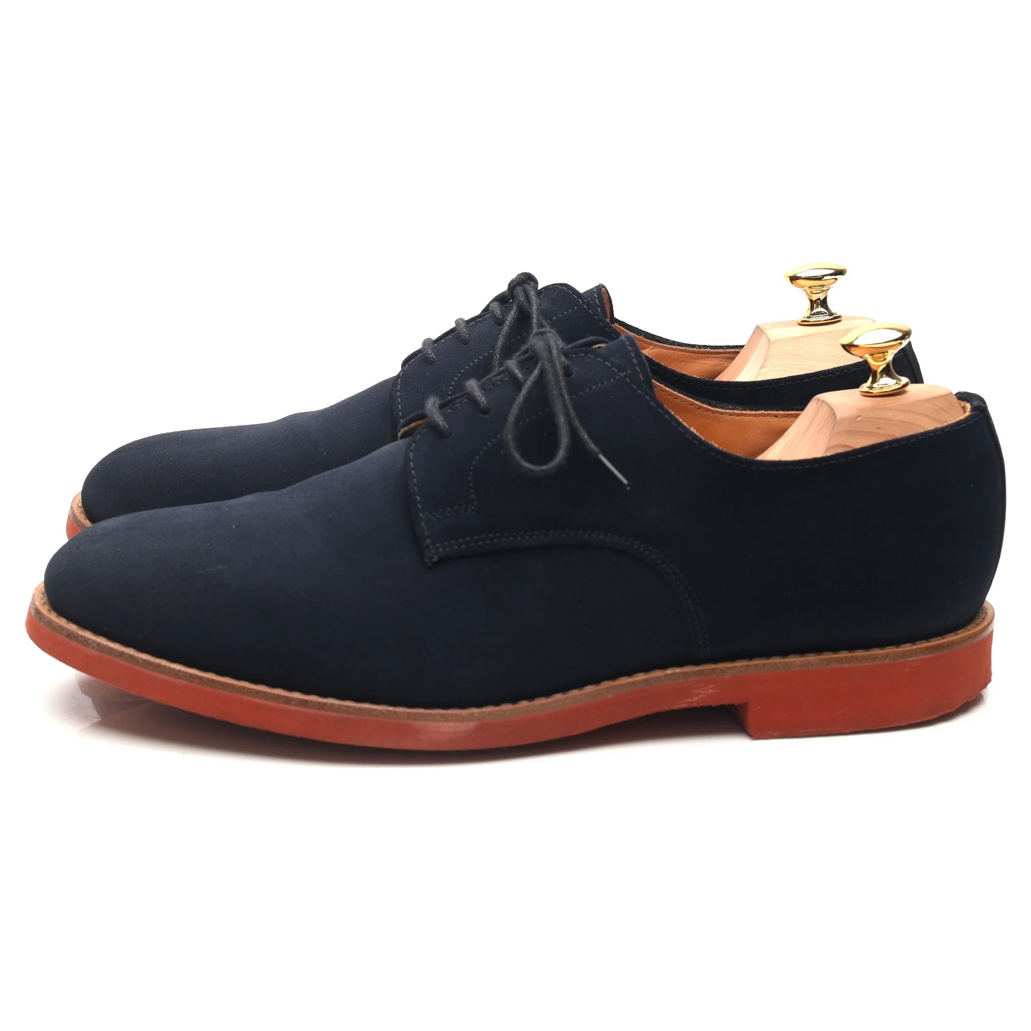 Mark McNairy Navy Blue Suede Derby UK 11 - Image 2