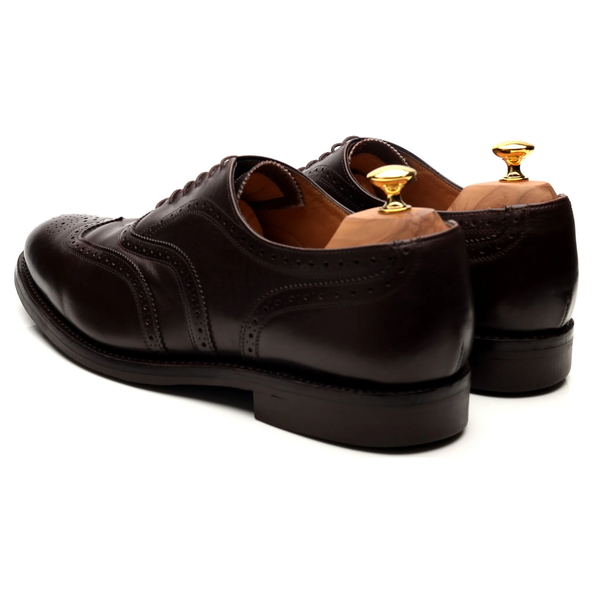 'Oslo' Dark Brown Leather Brogues UK 12 F - Image 3