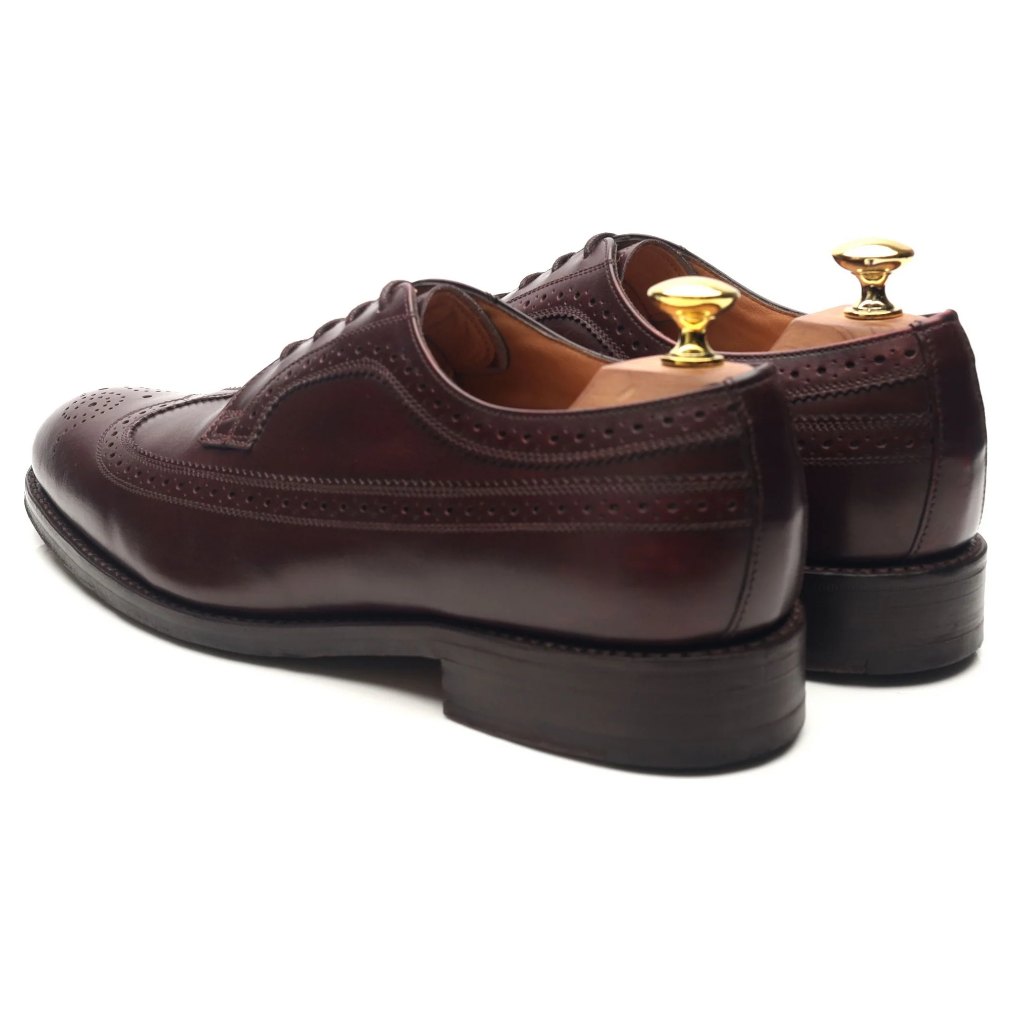 'Sander' Burgundy Leather Brogues UK 8 F - Image 3