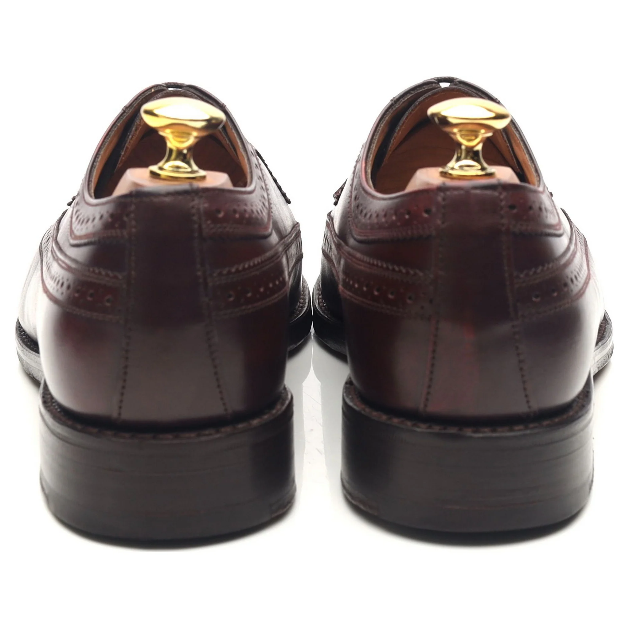 'Sander' Burgundy Leather Brogues UK 8 F - Image 4