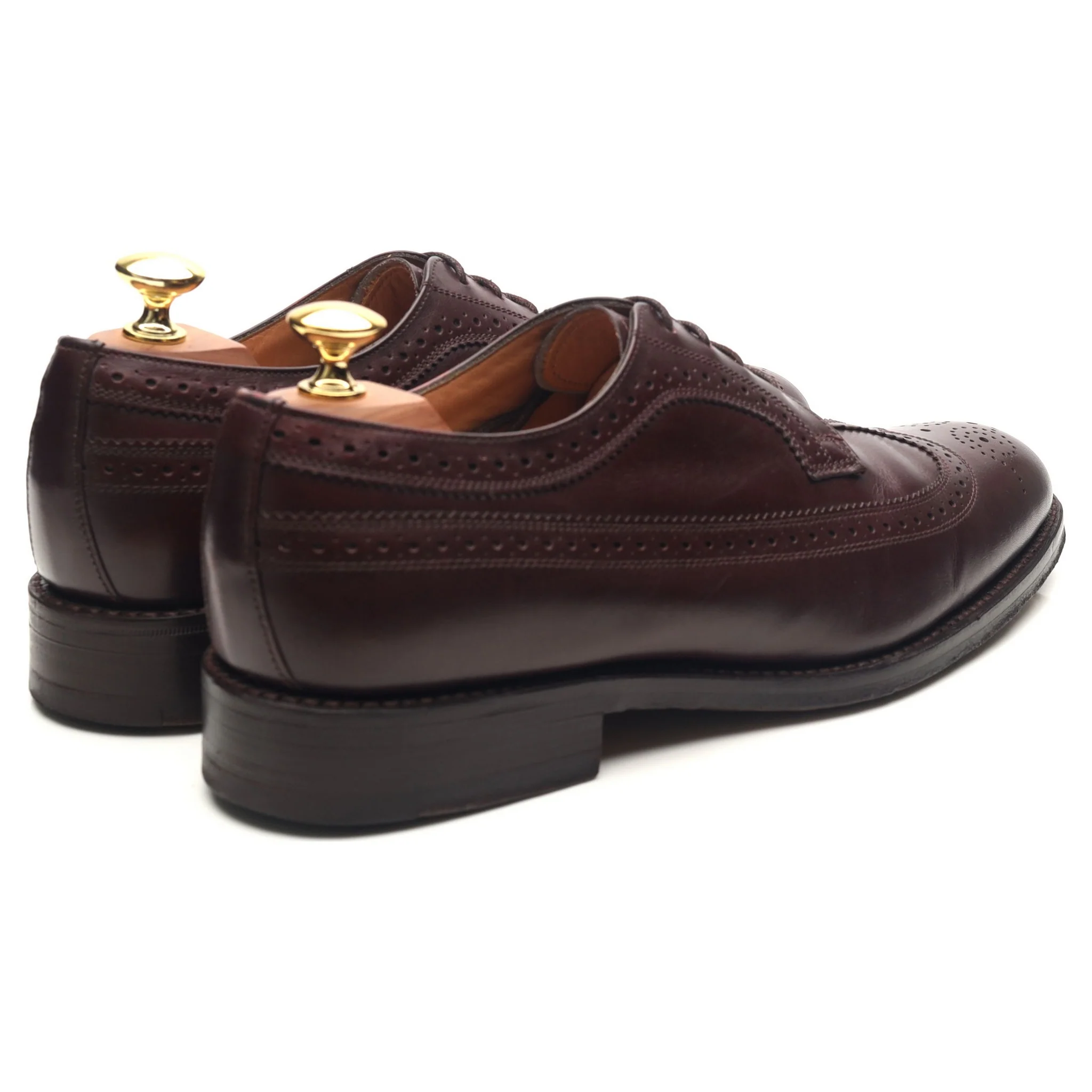 'Sander' Burgundy Leather Brogues UK 8 F - Image 5