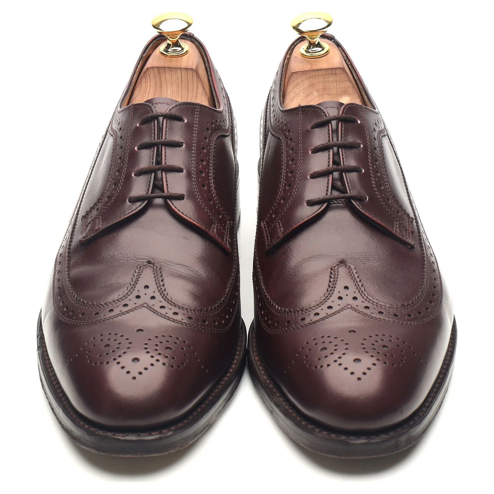 'Sander' Burgundy Leather Brogues UK 8 F - Image 9