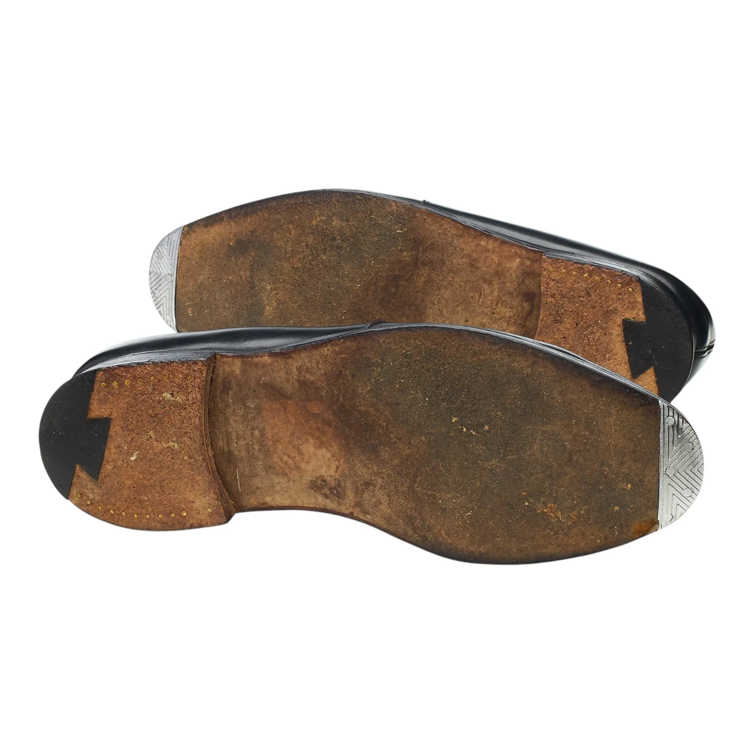 'Sandown' Black Leather Loafers UK 7.5 E - Image 5