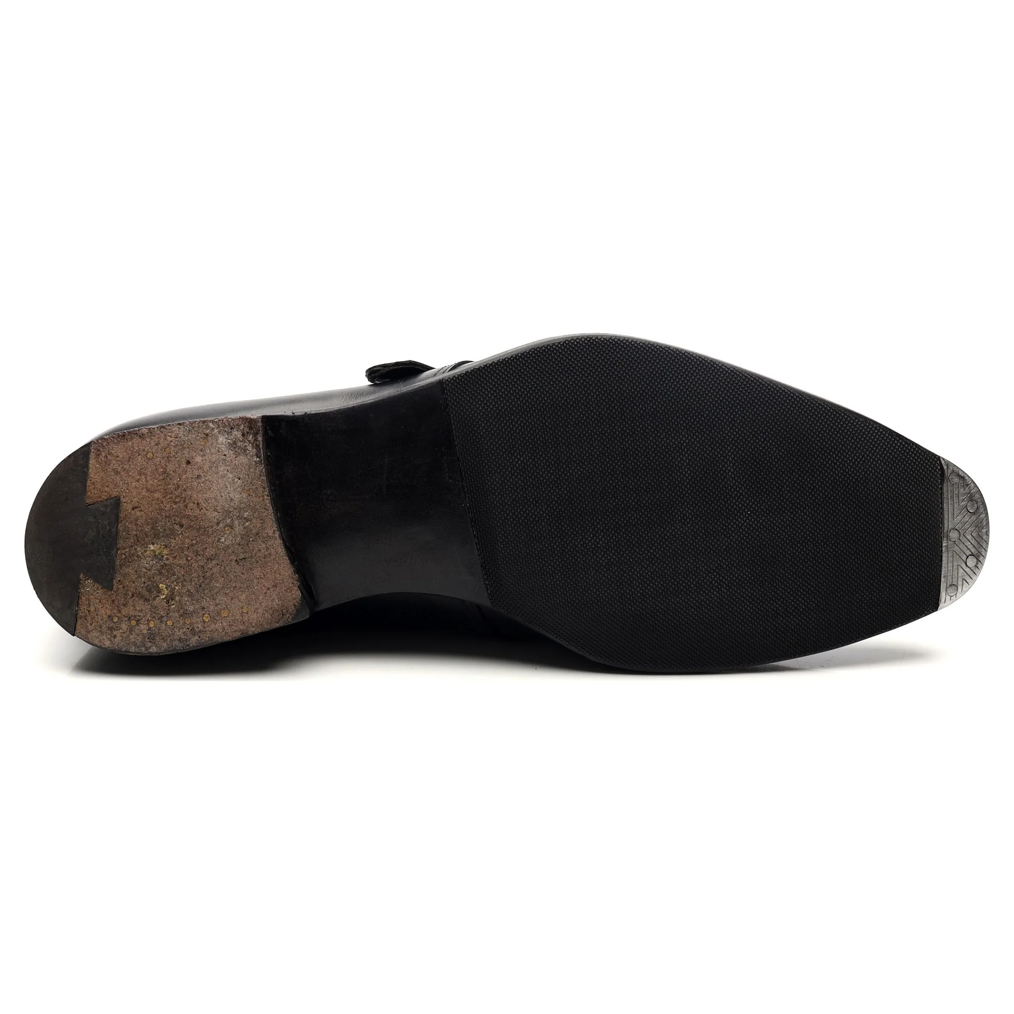 'Savile 4' Black Leather Monk Strap UK 10 E - Image 11