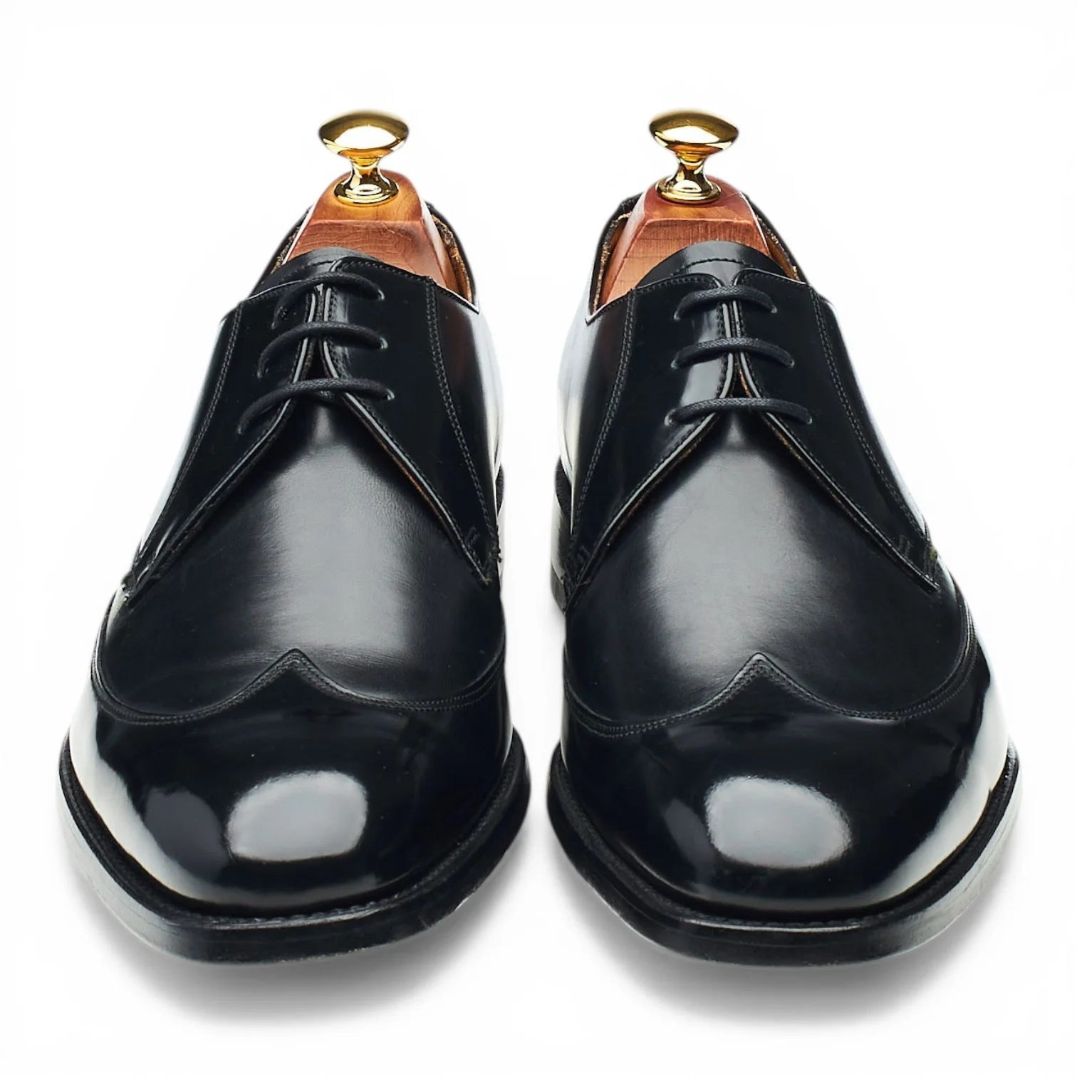 Savile Row Black Leather Derby UK 9.5 F - Image 2