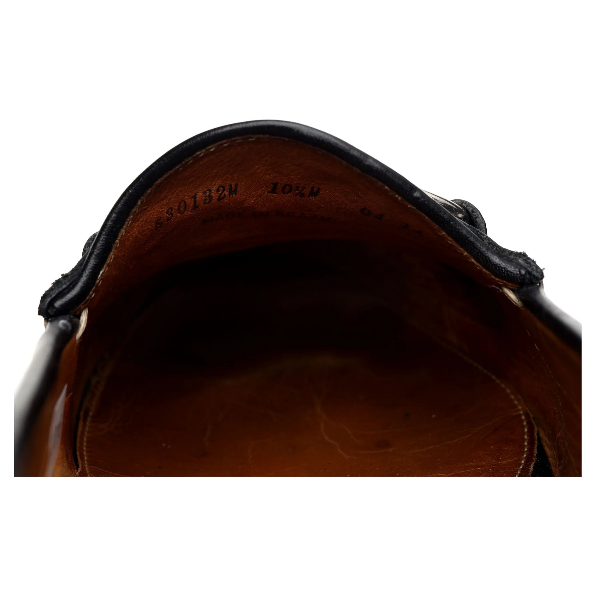 'Saxon' Black Crocodile Grain Leather Horsebit Loafers UK 9.5 US 10.5 - Image 8