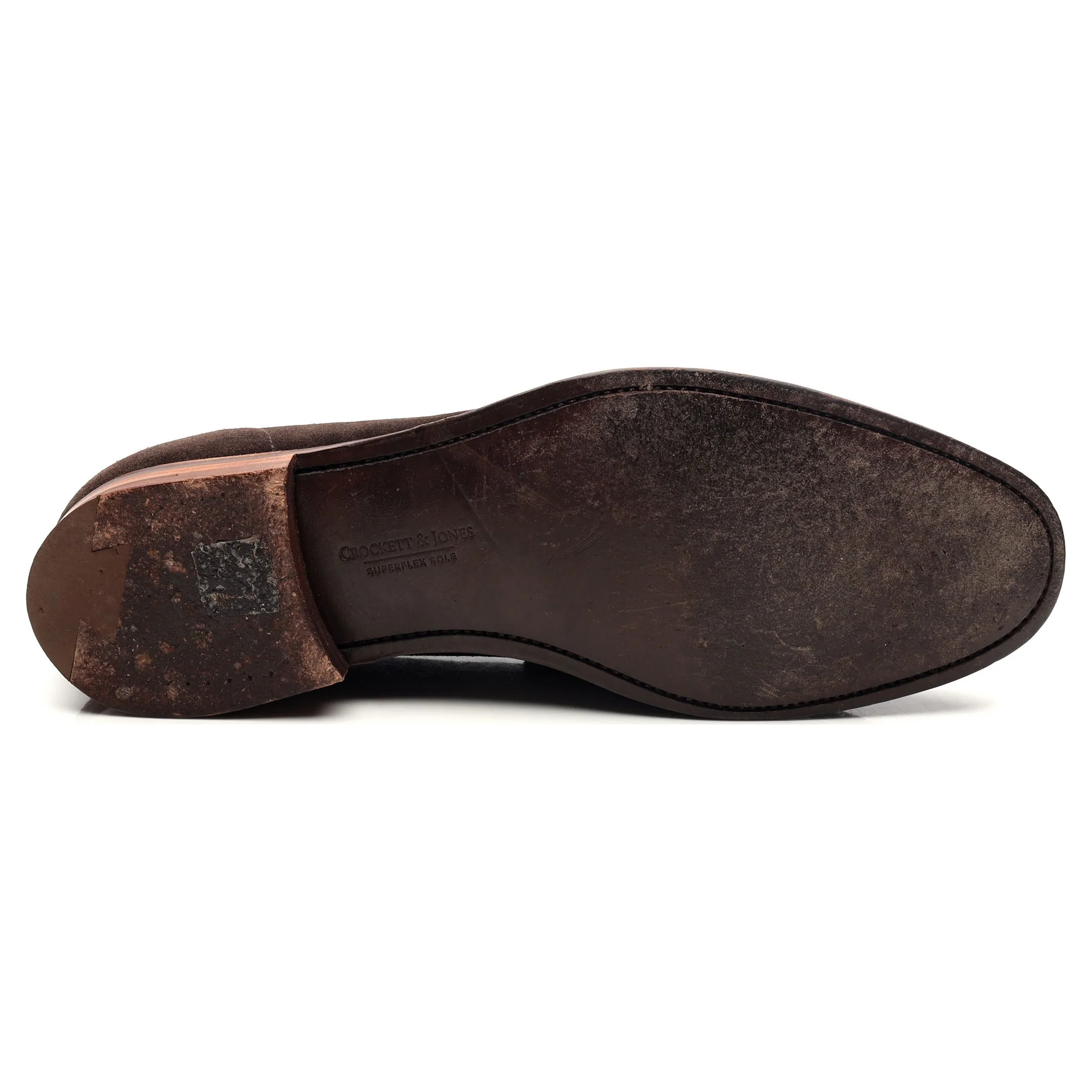 'Seaton' Dark Brown Suede Loafers UK 9 E - Image 11