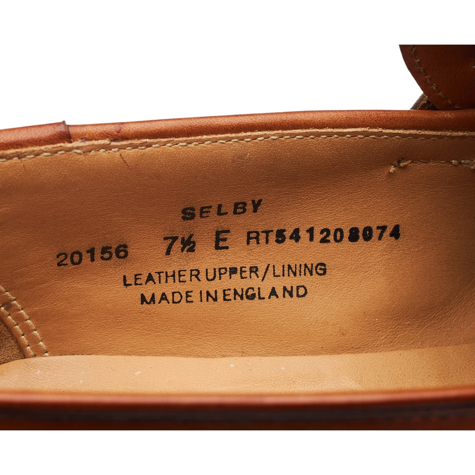 'Selby' Tan Brown Leather Butterfly Loafers UK 7.5 E - Image 7