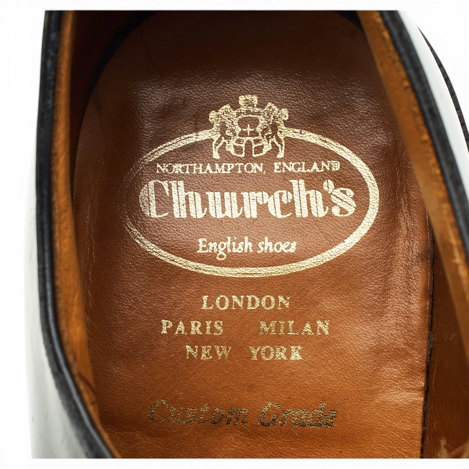 'Shannon' Black Leather Derby UK 9.5 G - Image 6