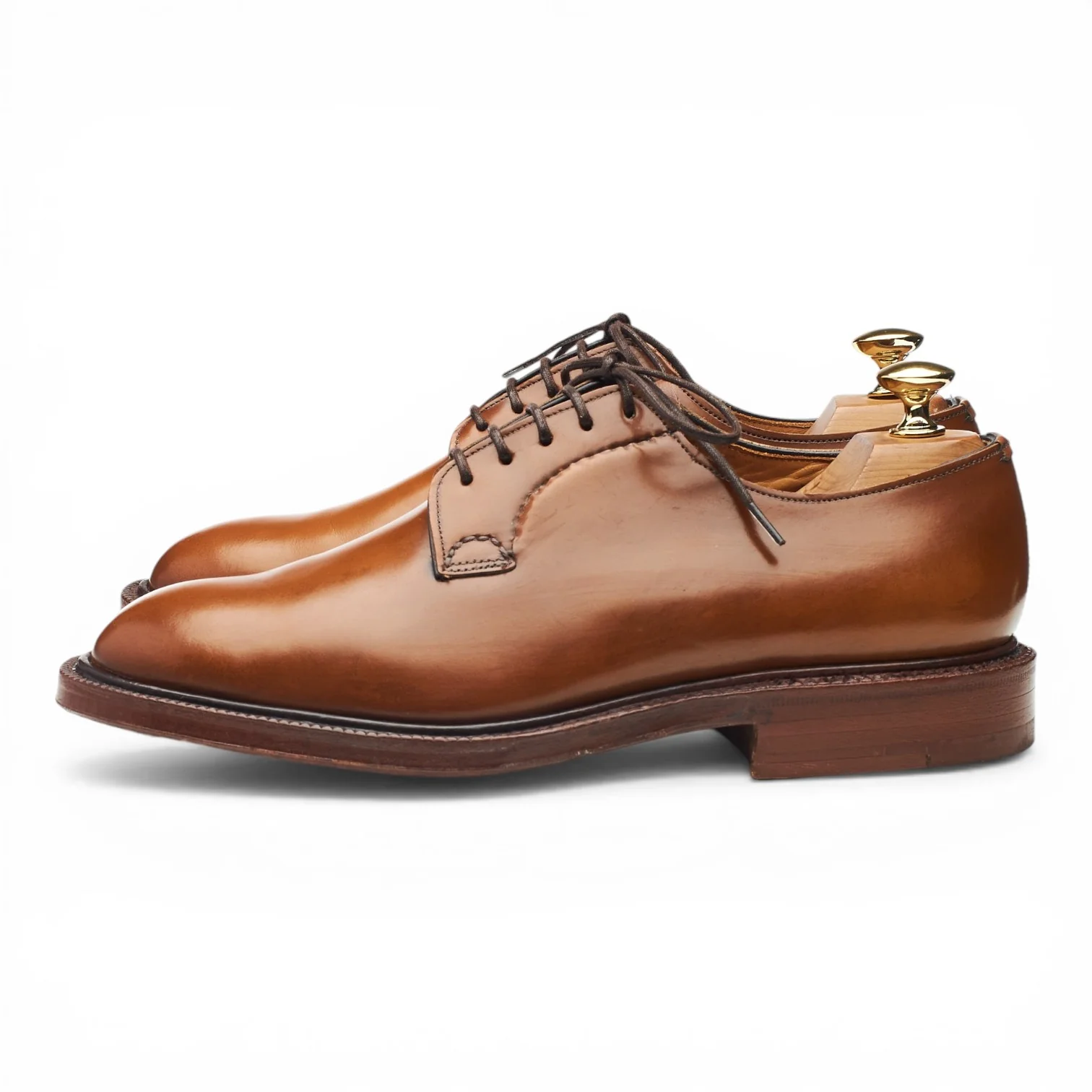 'Shannon' Tan Brown Leather Derby UK 6.5 F - Image 3