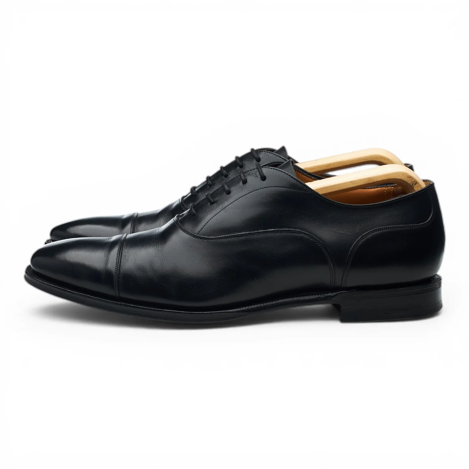'Sheldon' Black Leather Oxford UK 7 G - Image 3